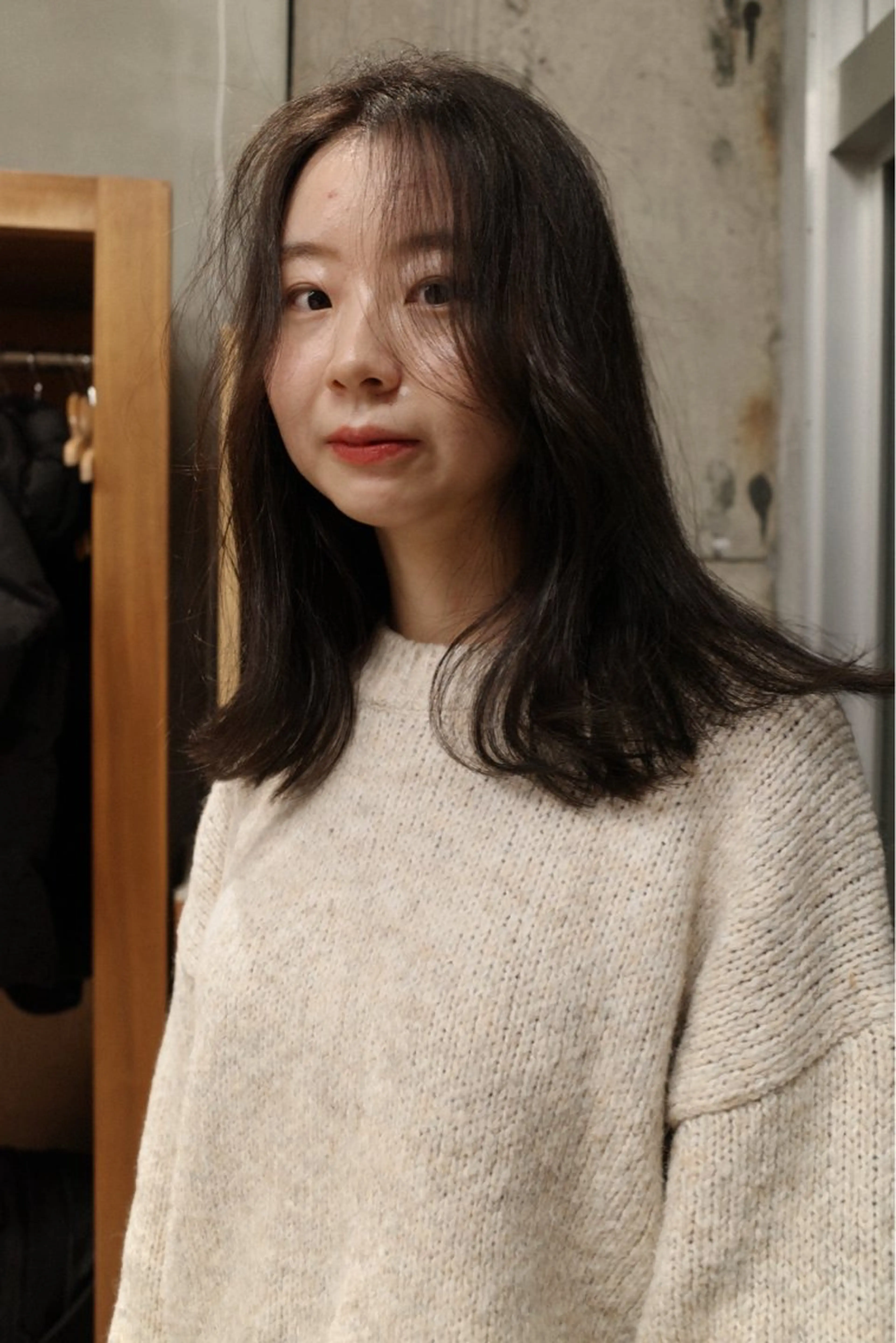 セミロング 柔らかいオリーブ🍃 カラーNatsumiのヘアスタイル