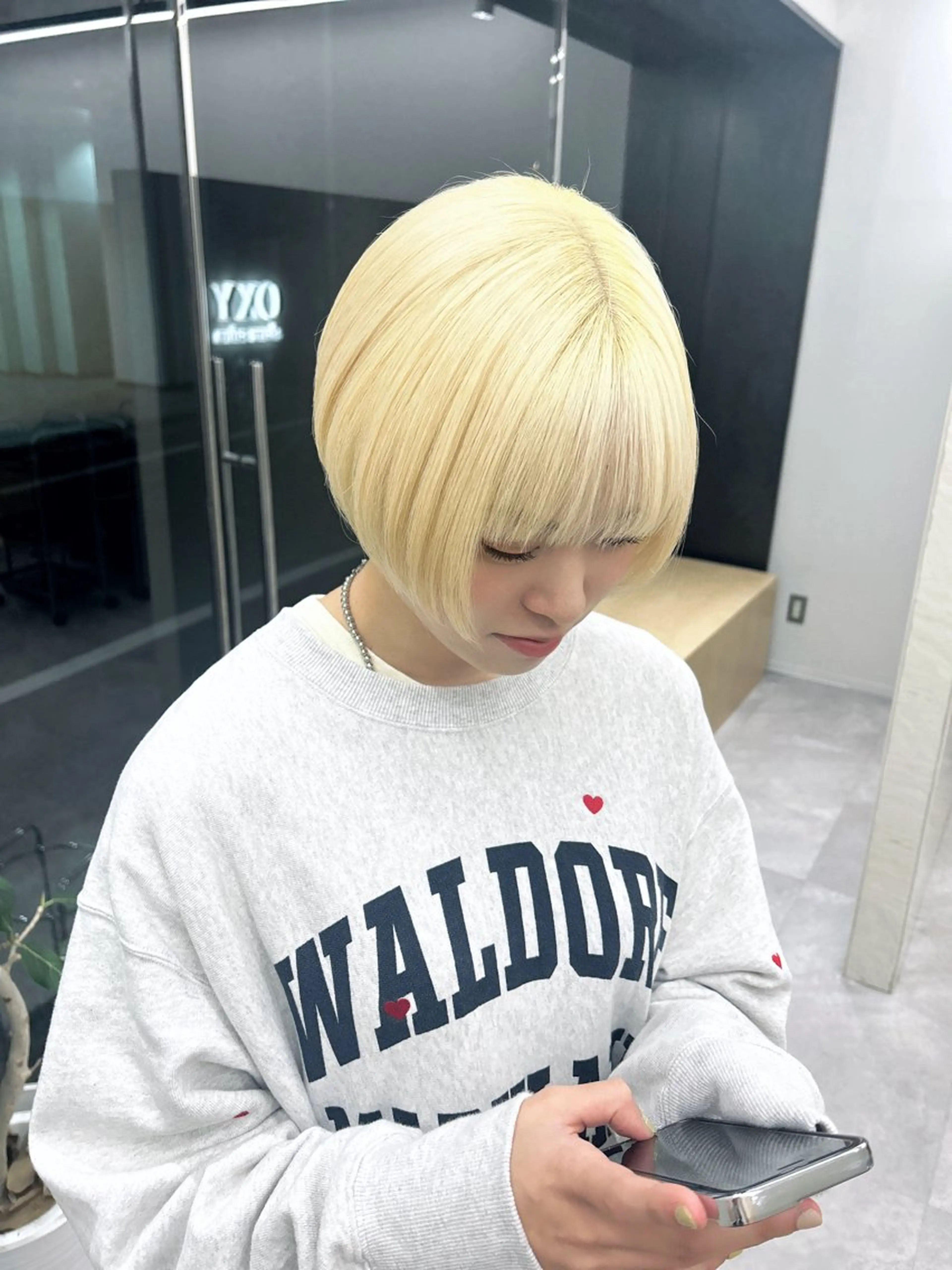 ショート カラー 髪質改善⌇﻿透明感 カラー⌇﻿川上葵のヘアスタイル