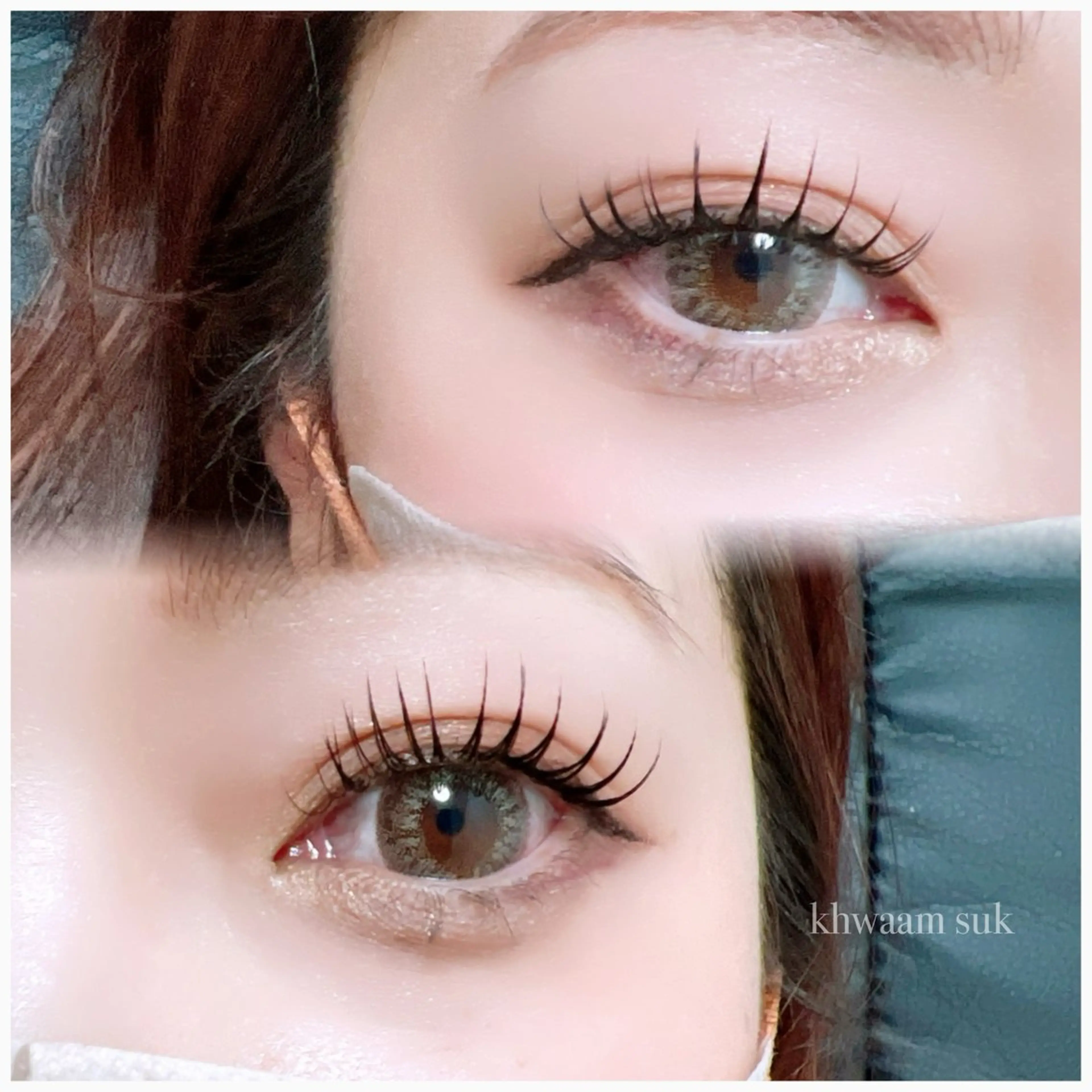 マツエク・マツパ Eyesalon🤍 khwaam sukのマツエク・マツパデザイン