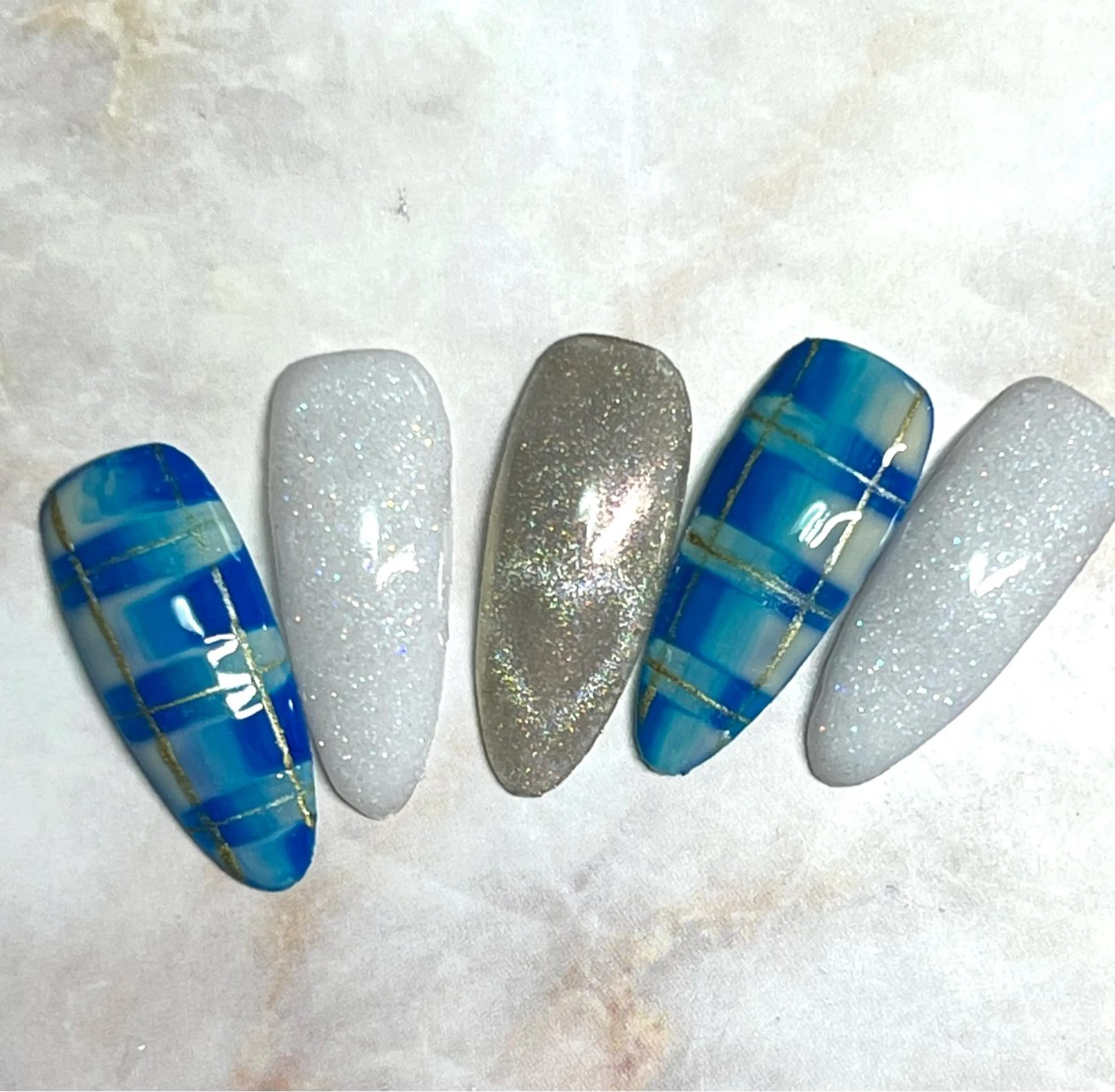 ネイル 長さ出し ハート マグネットネイル スカルプネイル ハンドネイル plaisir所属・plaisir プレジールネイルのネイルデザイン