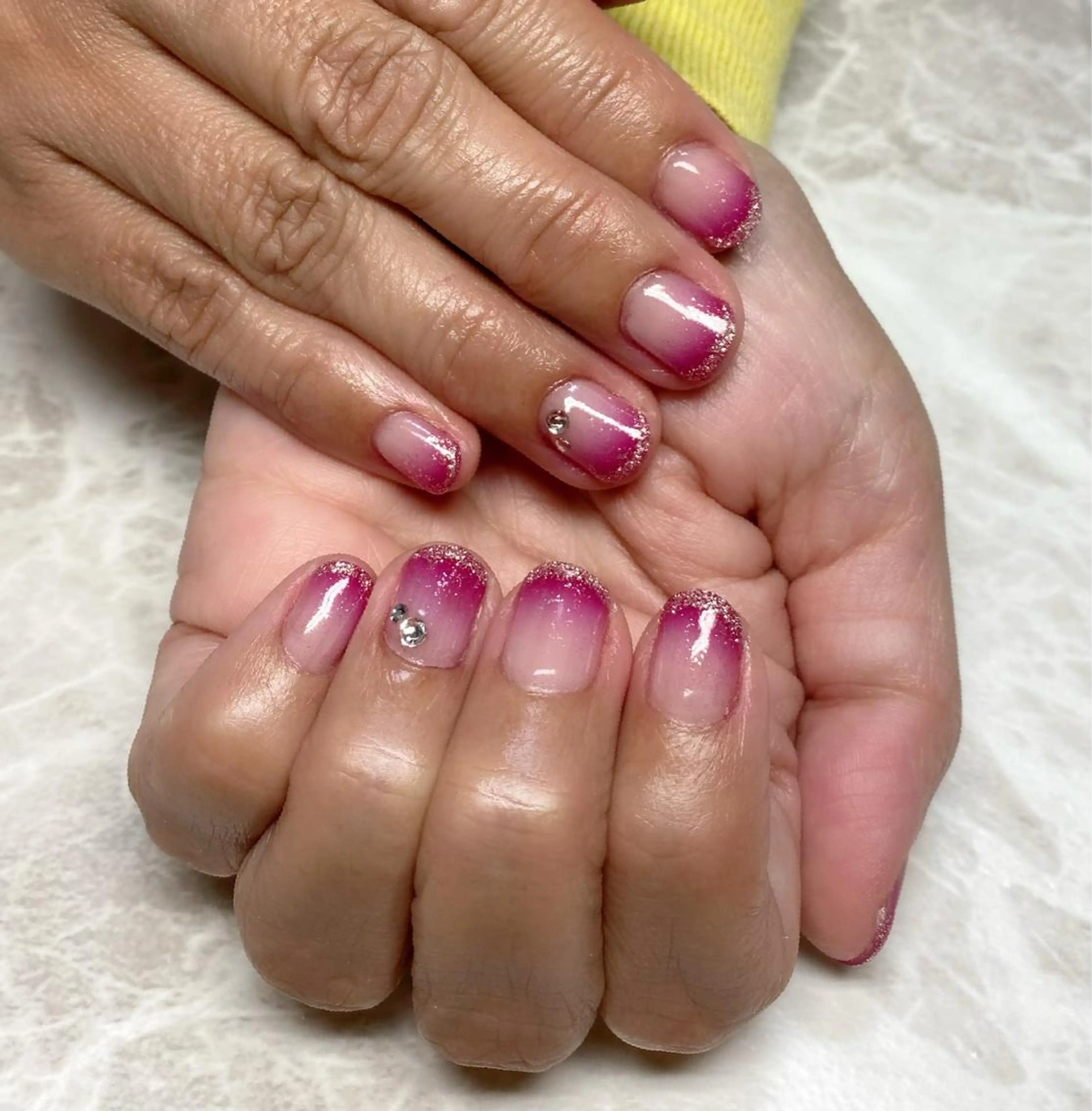 ネイル ラメ(グリッター) ハンドネイル ゆぴねいる yupinailのネイルデザイン