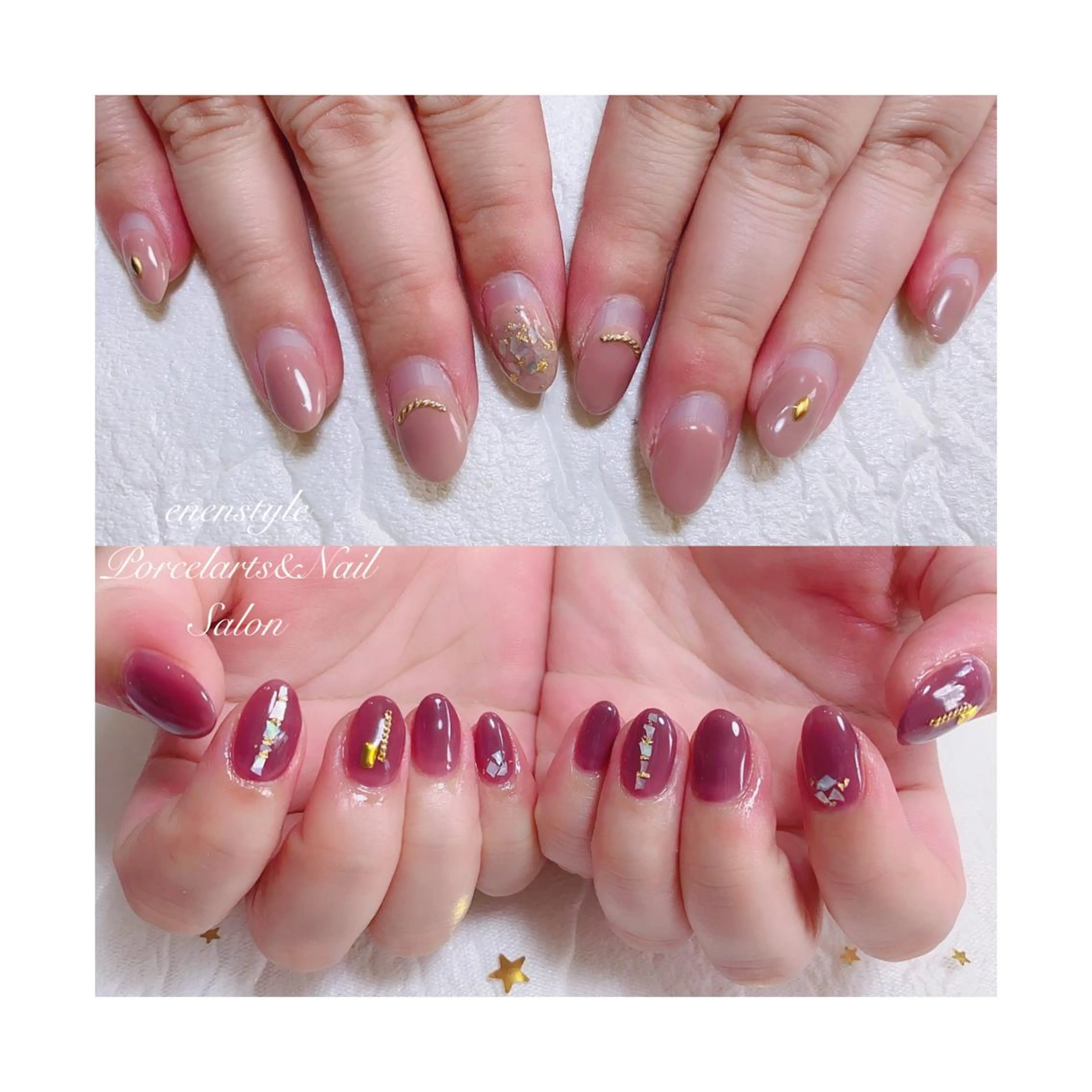 ミディアム ネイル ジェルネイル ニュアンスネイル オフィスネイル ワンカラーネイル パラジェル ハンドネイル 👑enen style👑のネイルデザイン