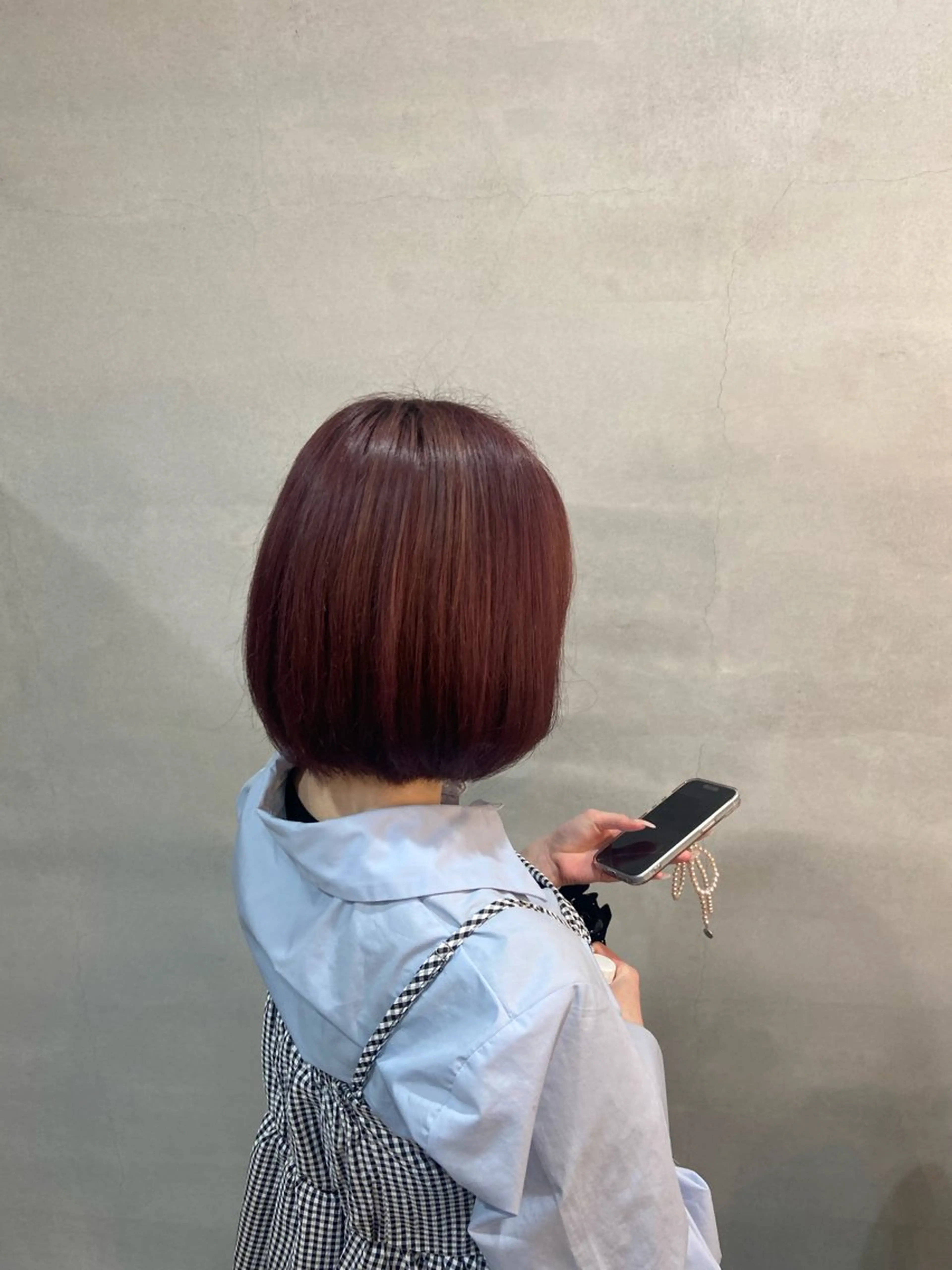 ショート カラー ブラウンカラー ピンクカラー ピンクブラウン ヘアカラー トリートメント ルプラボウ 沖  大雅のヘアスタイル