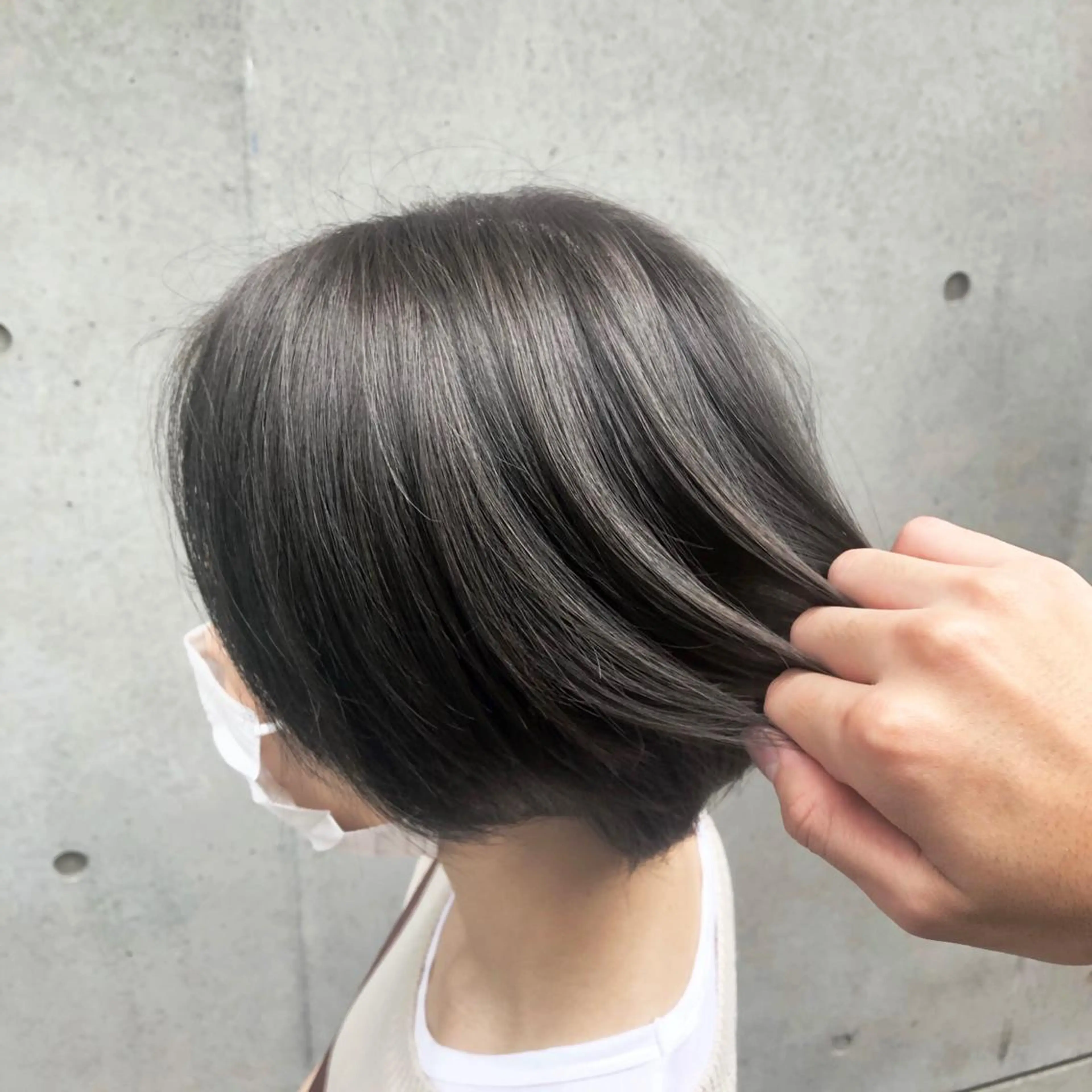 ショート カラー ヘアアレンジ 🤍清楚系 韓国レイヤー🤍拓朗のヘアスタイル