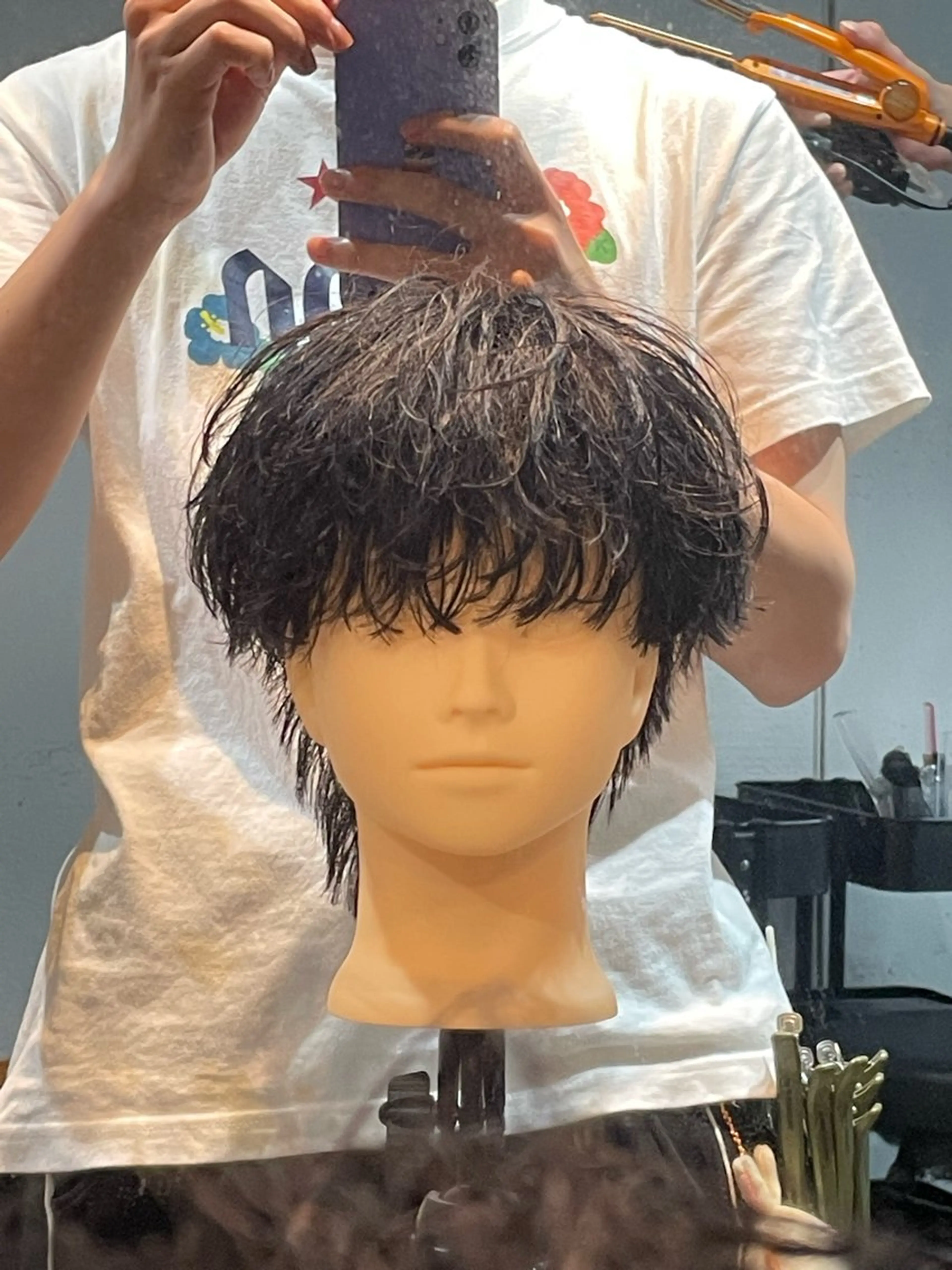 パーマ フジイ カナウのヘアスタイル