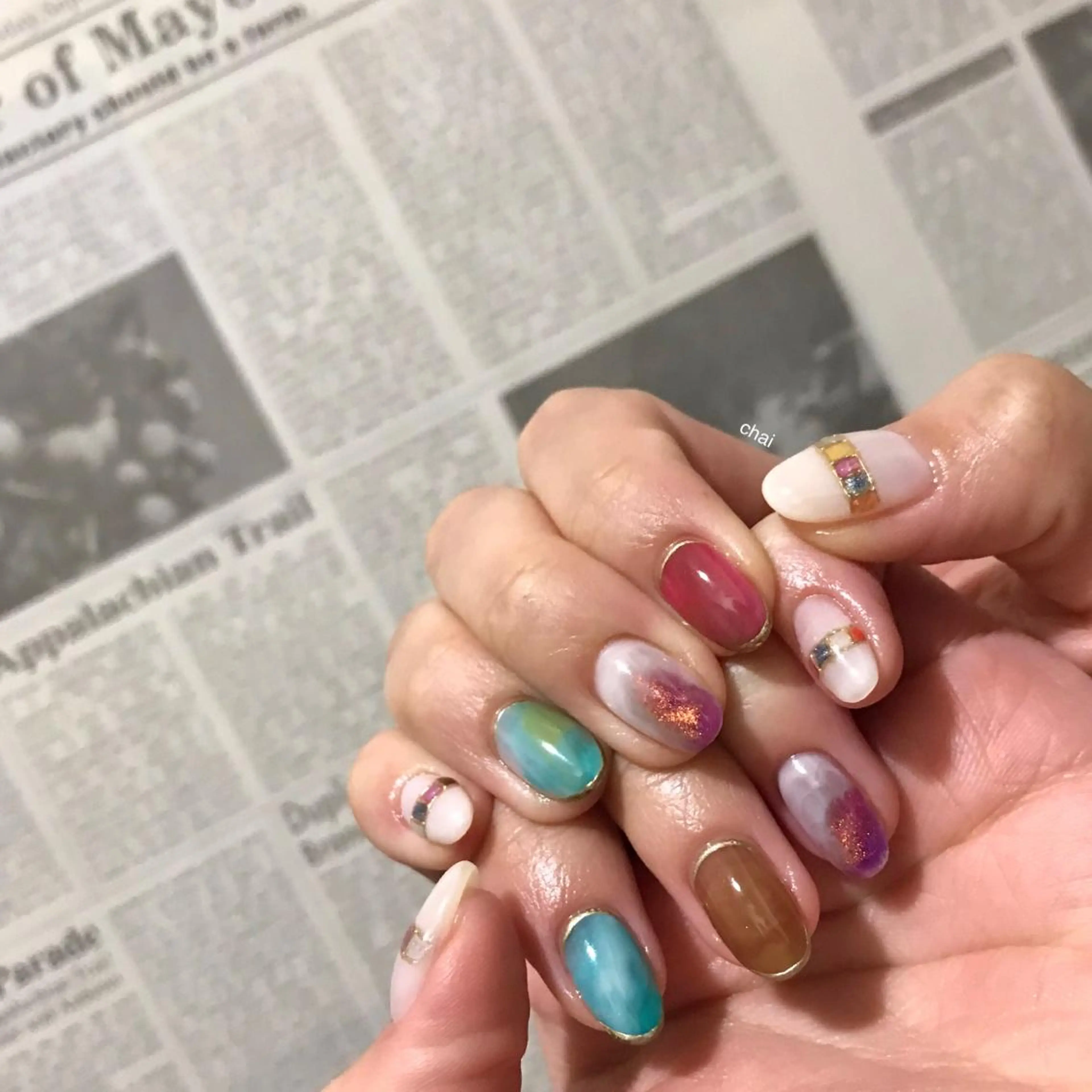 ネイル ハンドネイル 💅chainail _aiのネイルデザイン