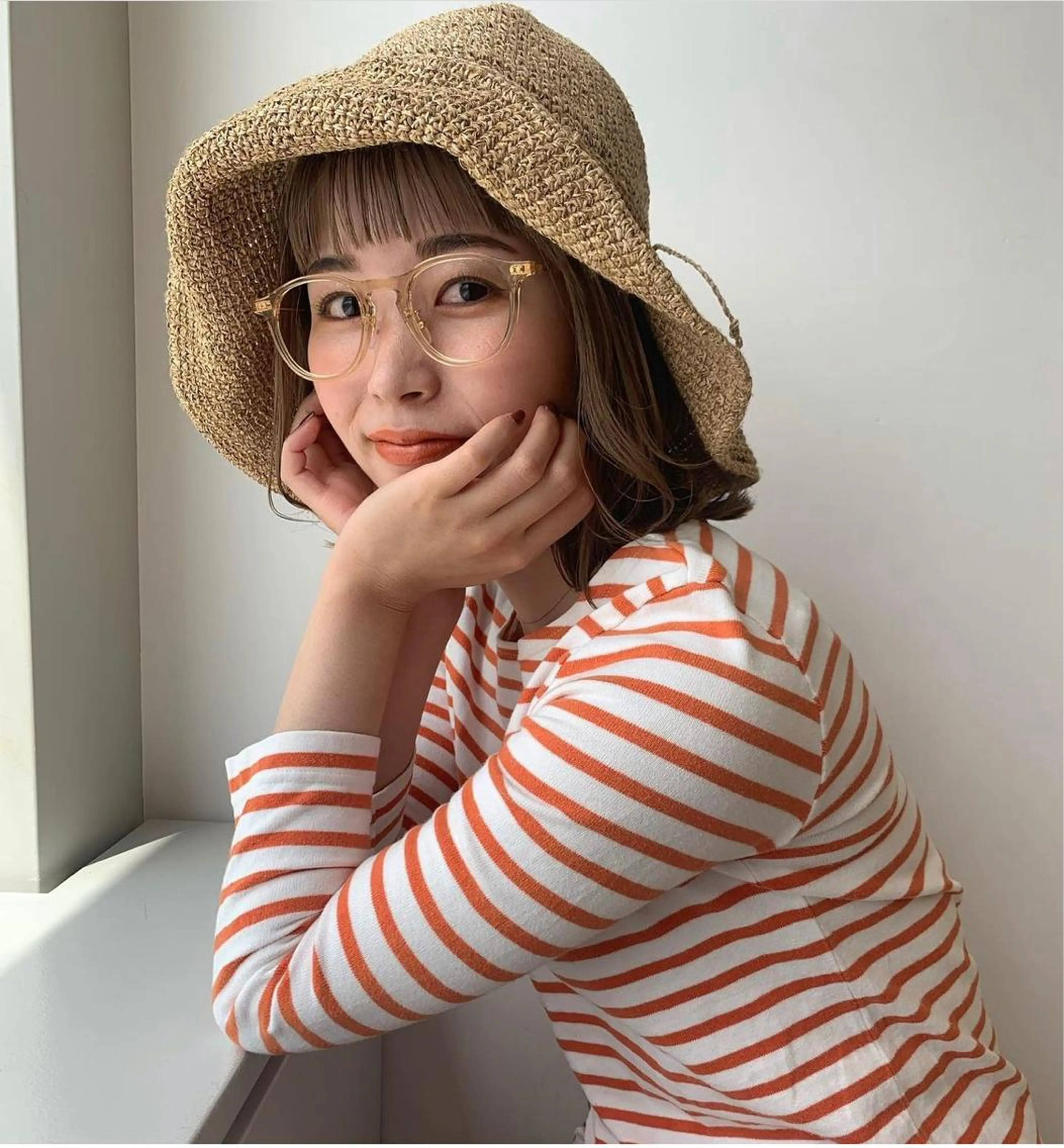 ミディアム カラー stylist店長 岡本真依のヘアスタイル