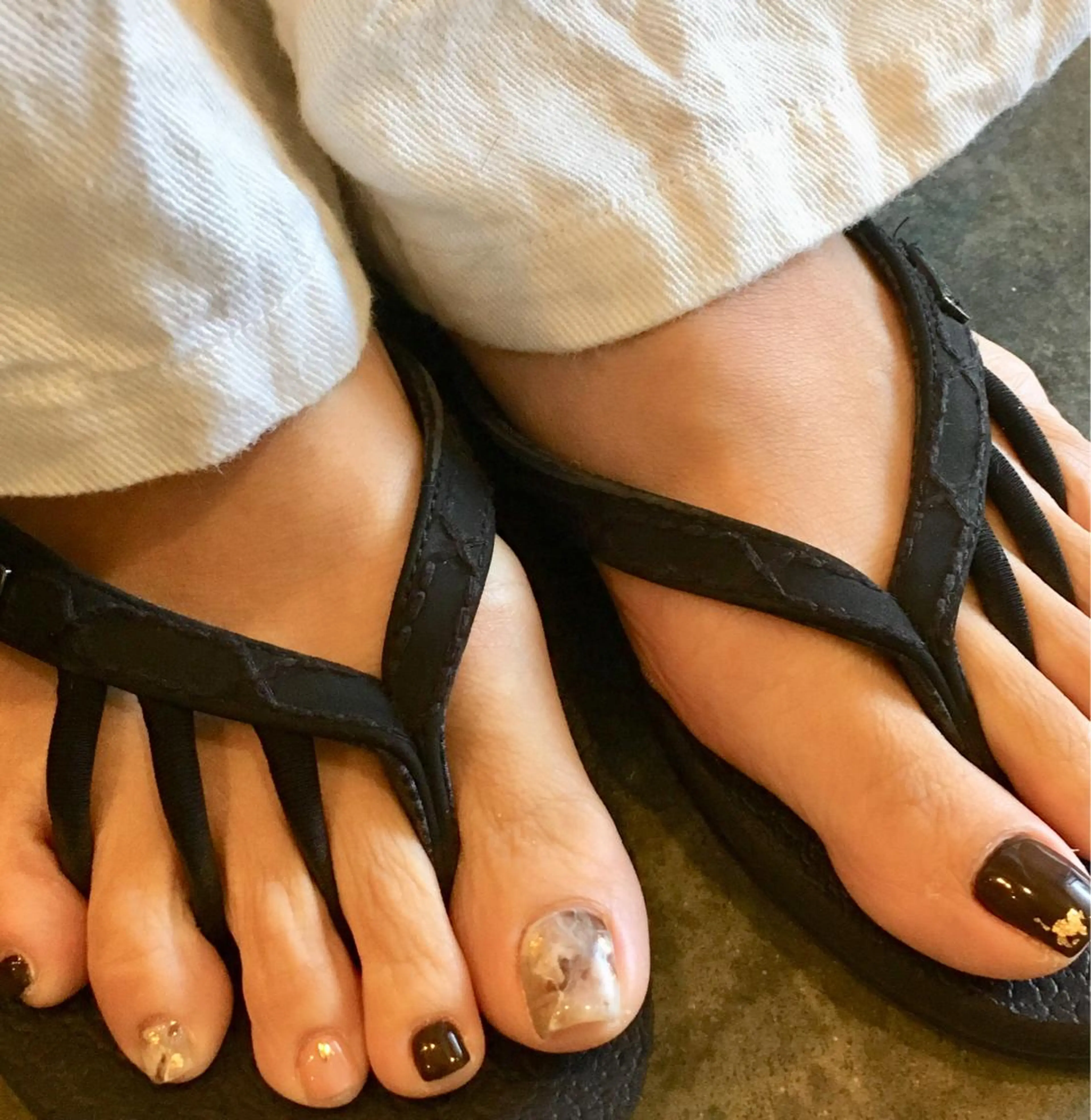 ネイル 大理石ネイル(マーブル) フットネイル DEEP nail salon所属・DEEP nail salonのネイルデザイン