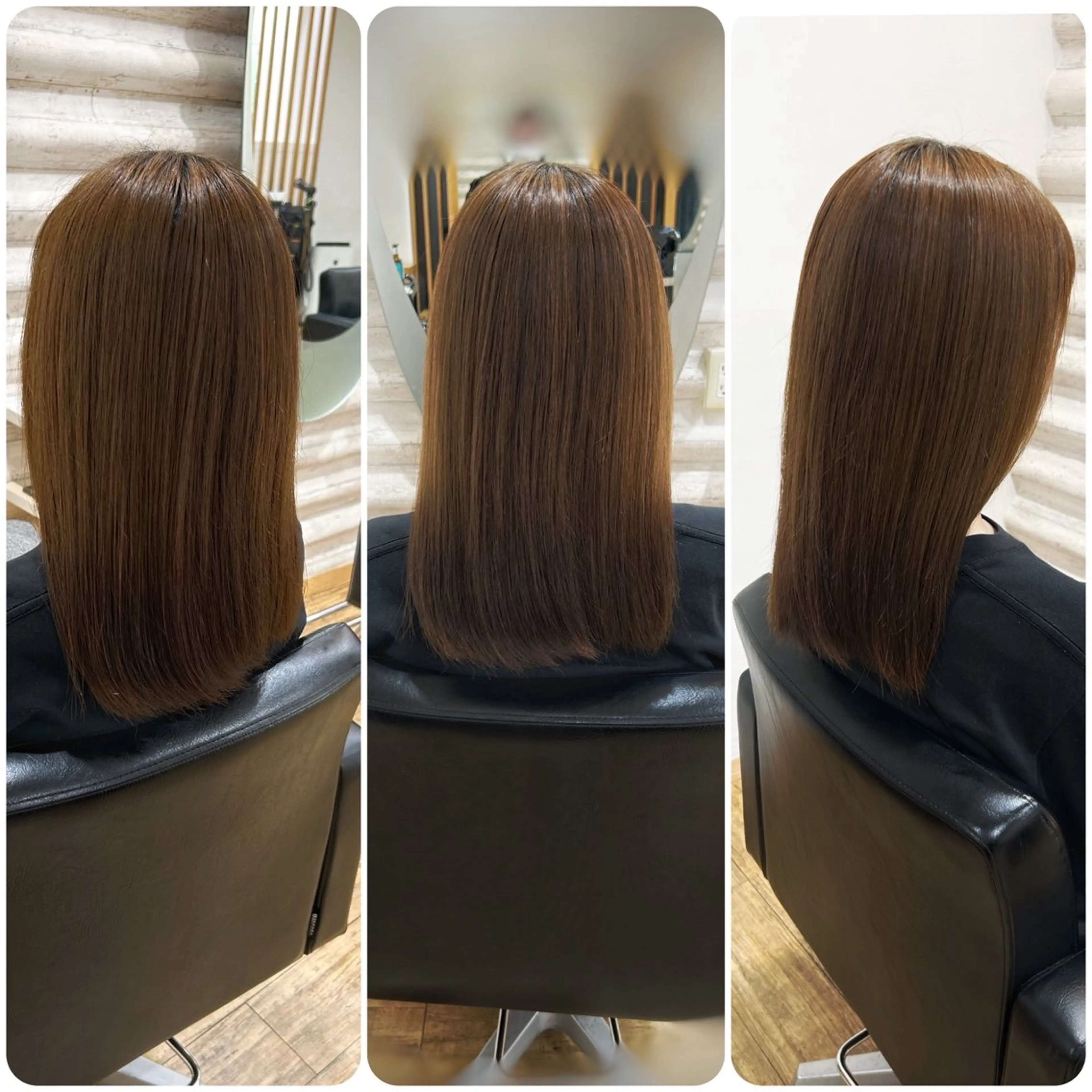 ミディアム カラー 髪質改善 カット トリートメント KON｜ごまかさない 艶。酸熱×精密カットのヘアスタイル