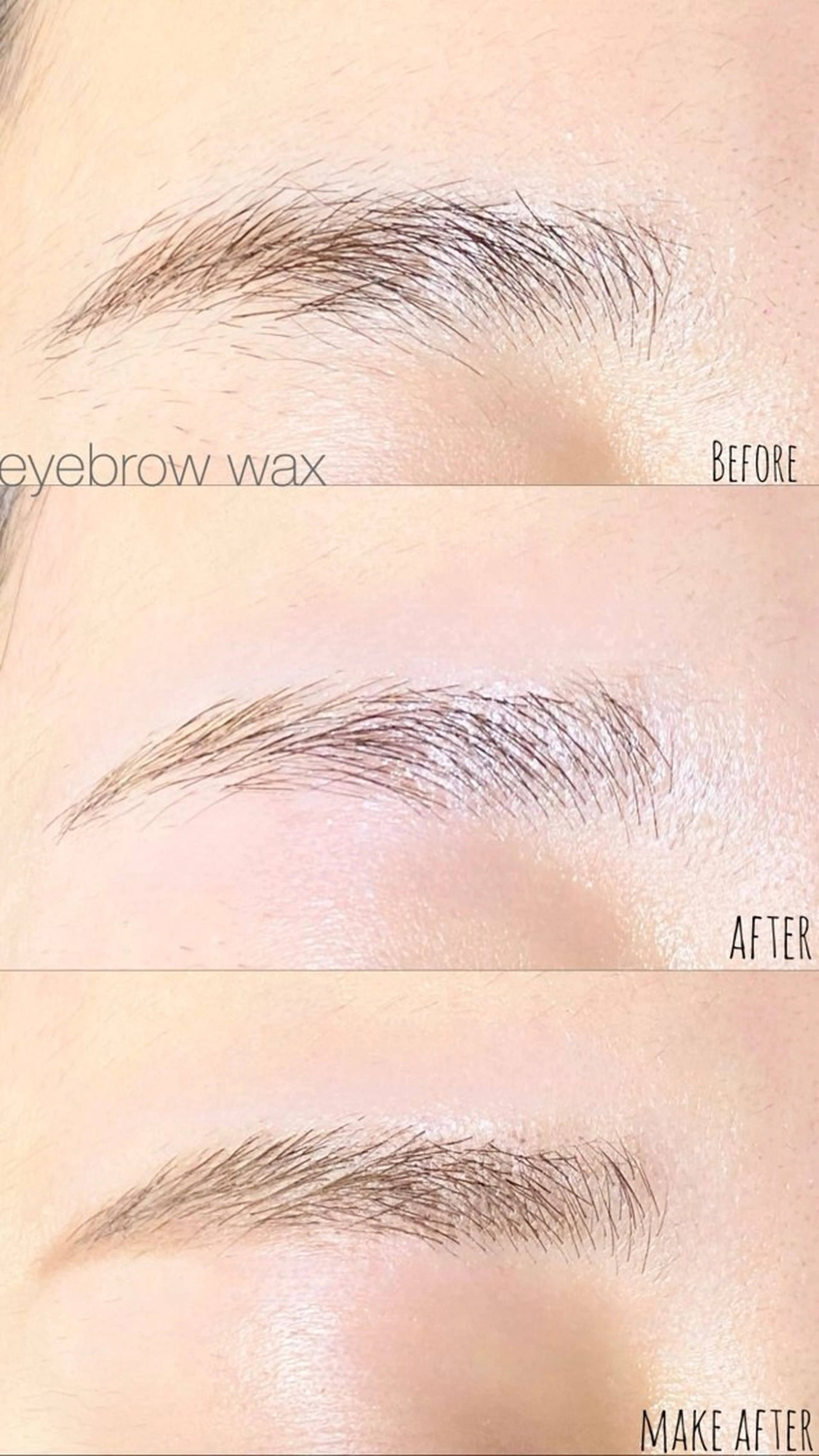 【4月限定】ミニモ限定★アイブロウwax(間引きカットメイク込み) ¥4,000の写真