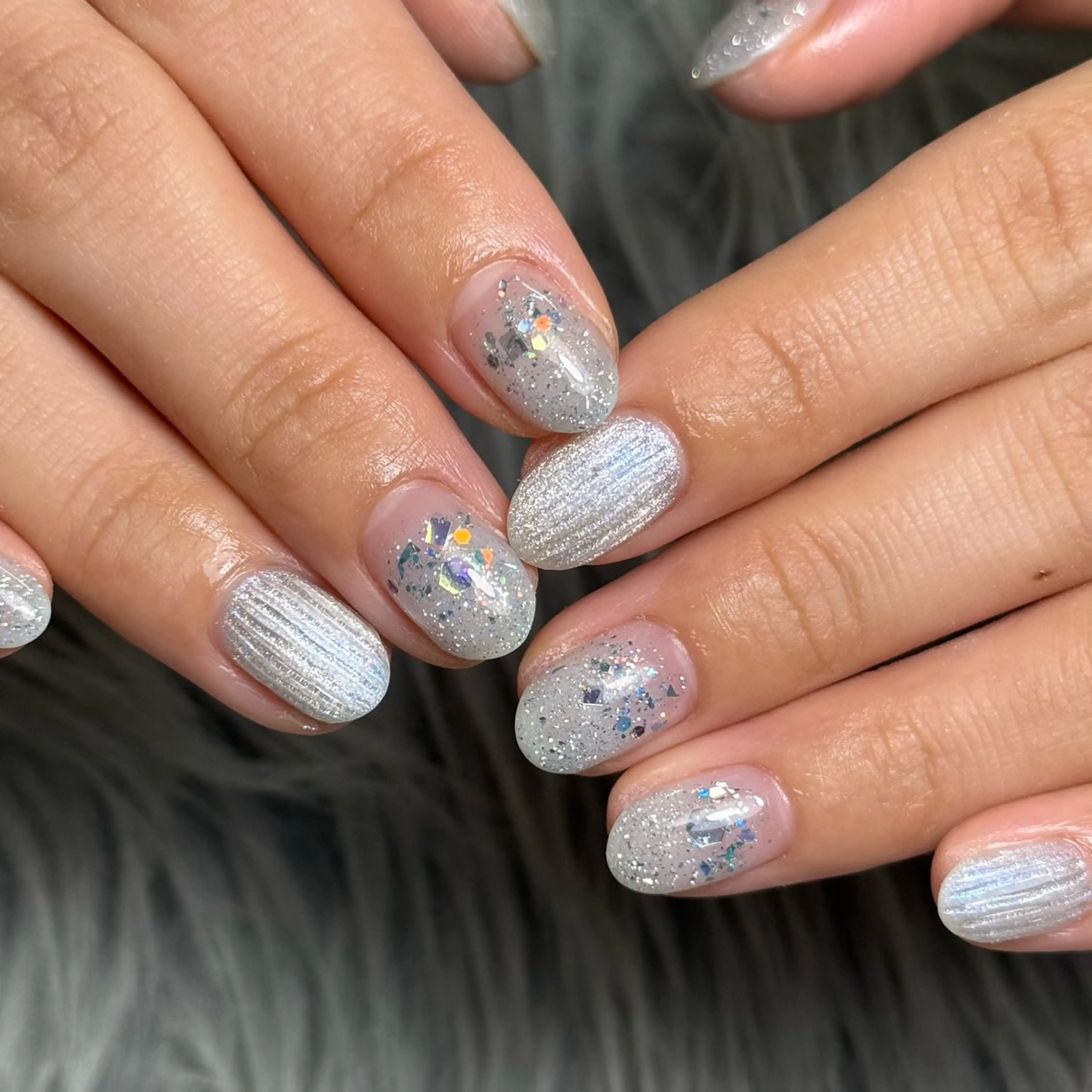 ネイル フラッシュネイル グラデーション 水色 Nail salon h所属・nail salon h🎀小夏のネイルデザイン