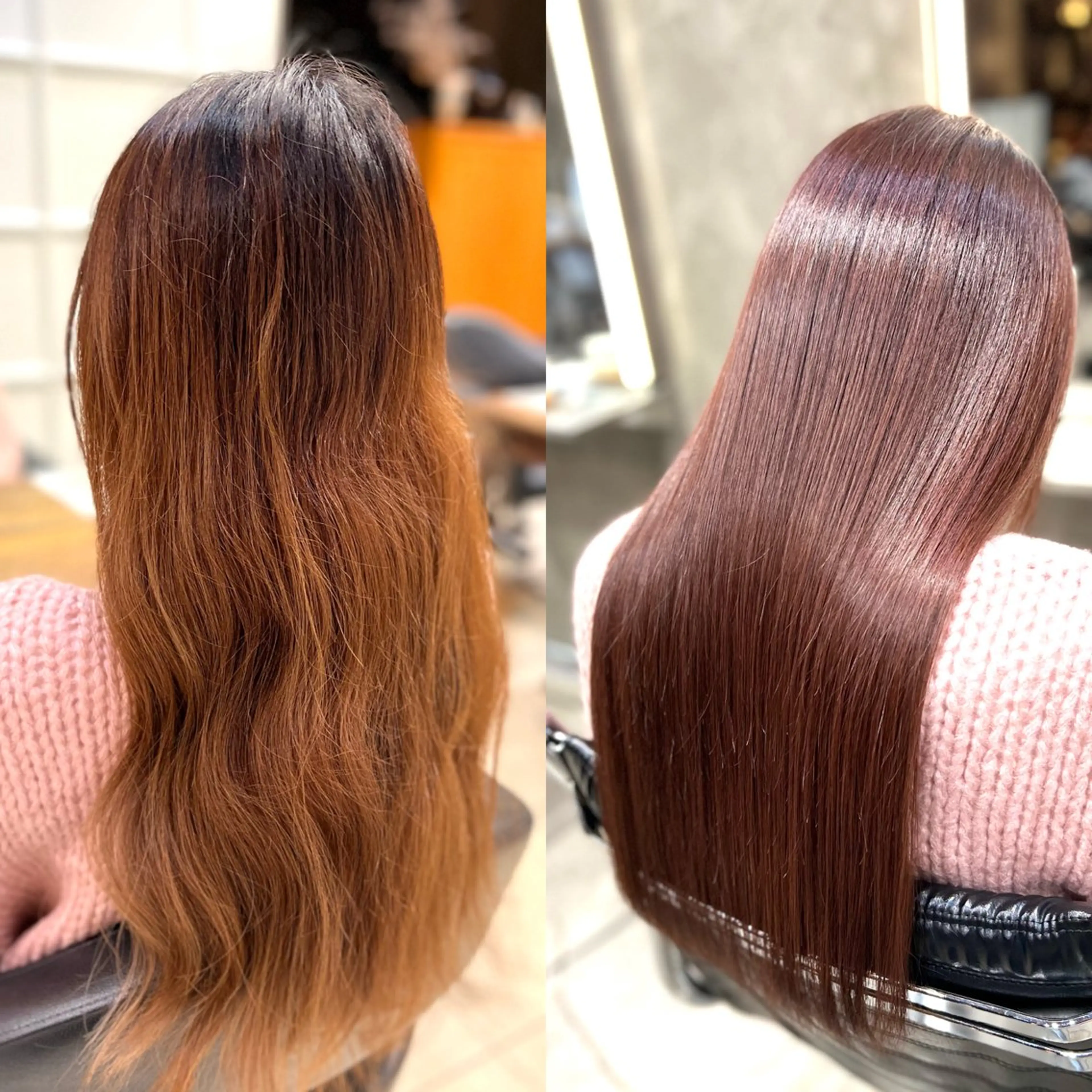 セミロング カラー パーマ ヘアカラー 縮毛矯正 髪質改善/縮毛矯正 /DAIKIのヘアスタイル