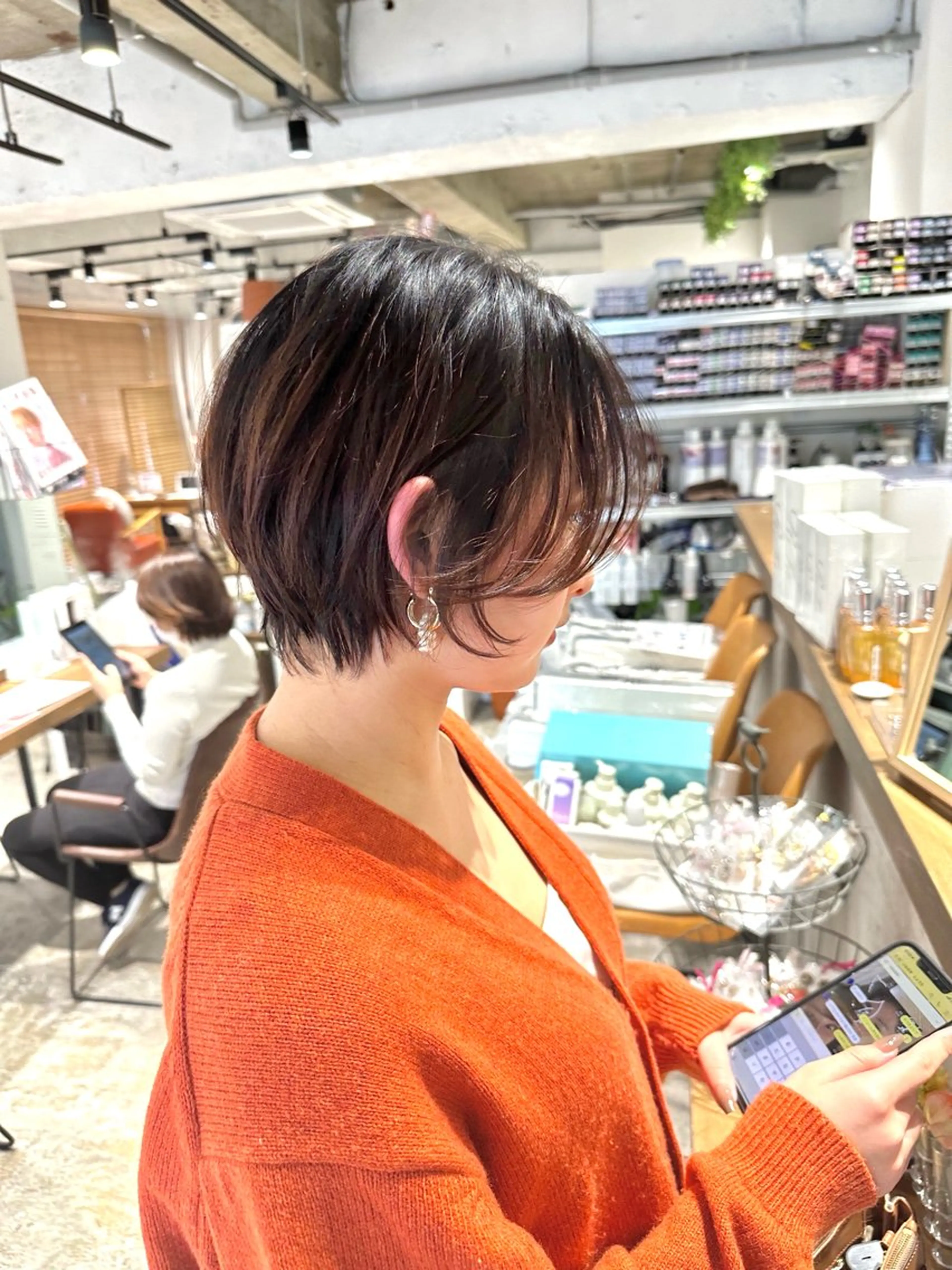 ショート カット ヘアカラー トリートメント ✨圧倒的満足度◎ 小顔美人ショート✨佃のヘアスタイル