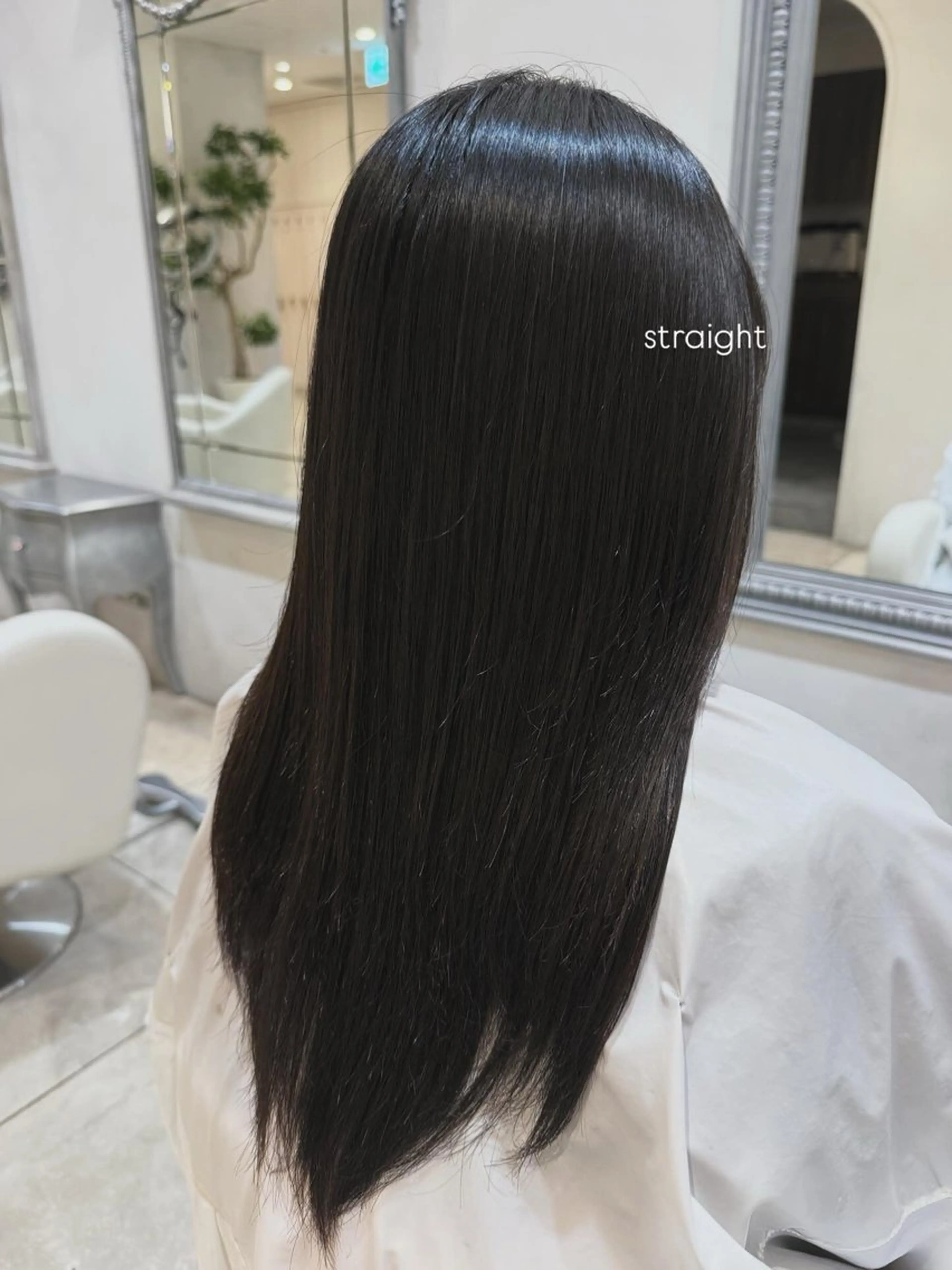 ミディアム 縮毛矯正 縮毛矯正 ZACC ayakaのヘアスタイル