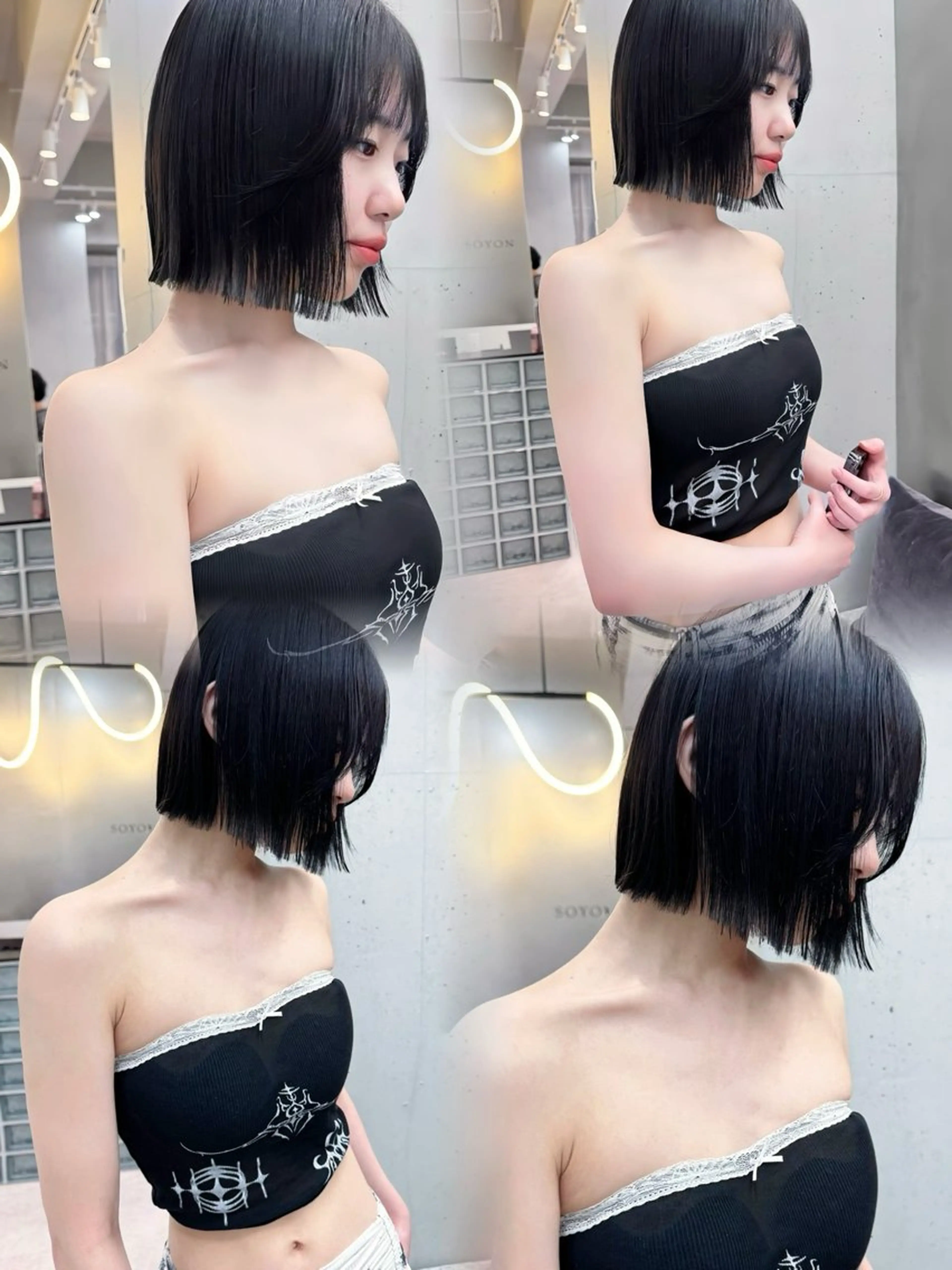 ショート ボブ 韓国風ヘア ワンホンヘア SOYON大宮2号 ボブ/nanamiのヘアスタイル