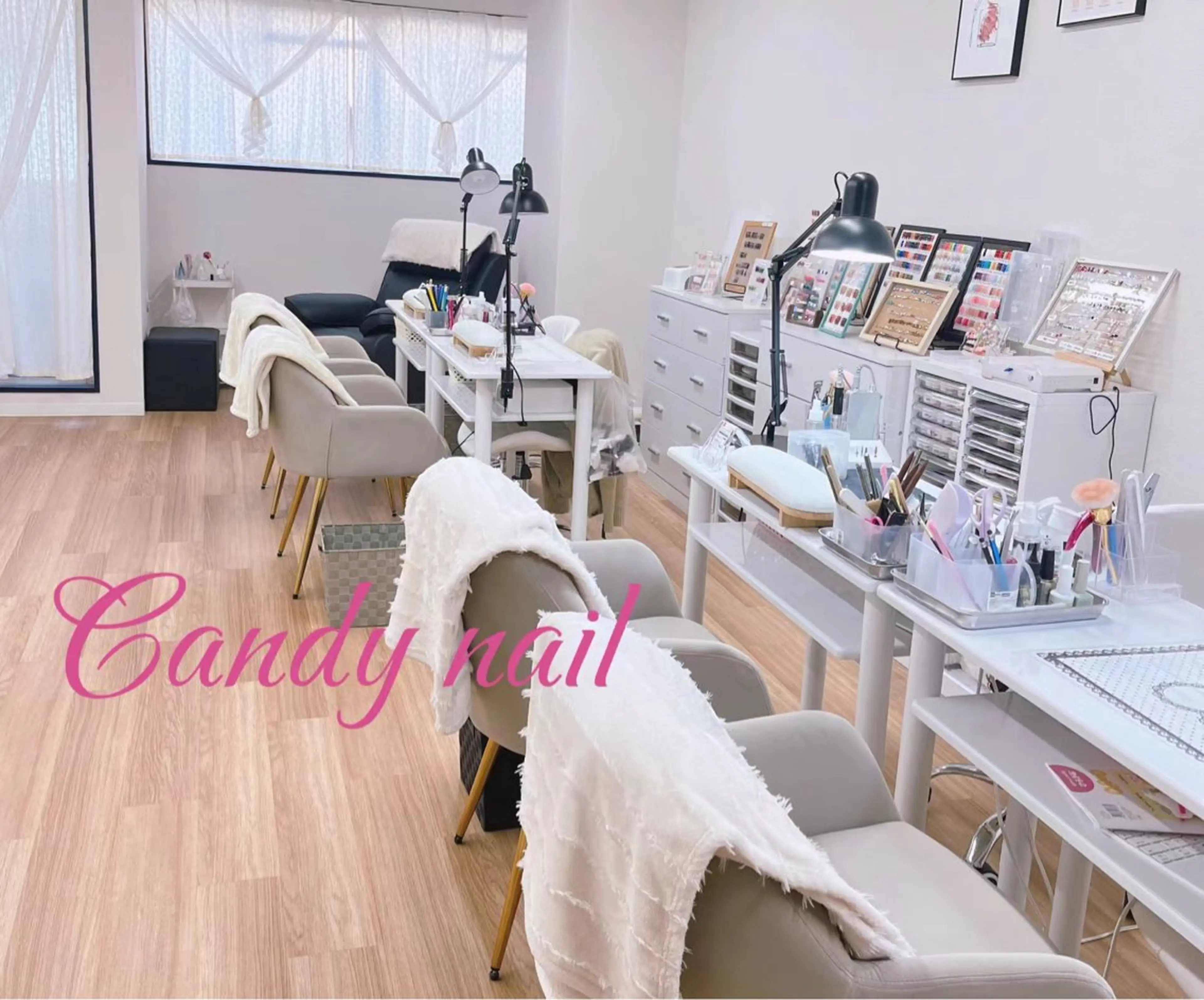 ネイル ジェルネイル candy nail 韓国風ワンホンネイルのネイルデザイン