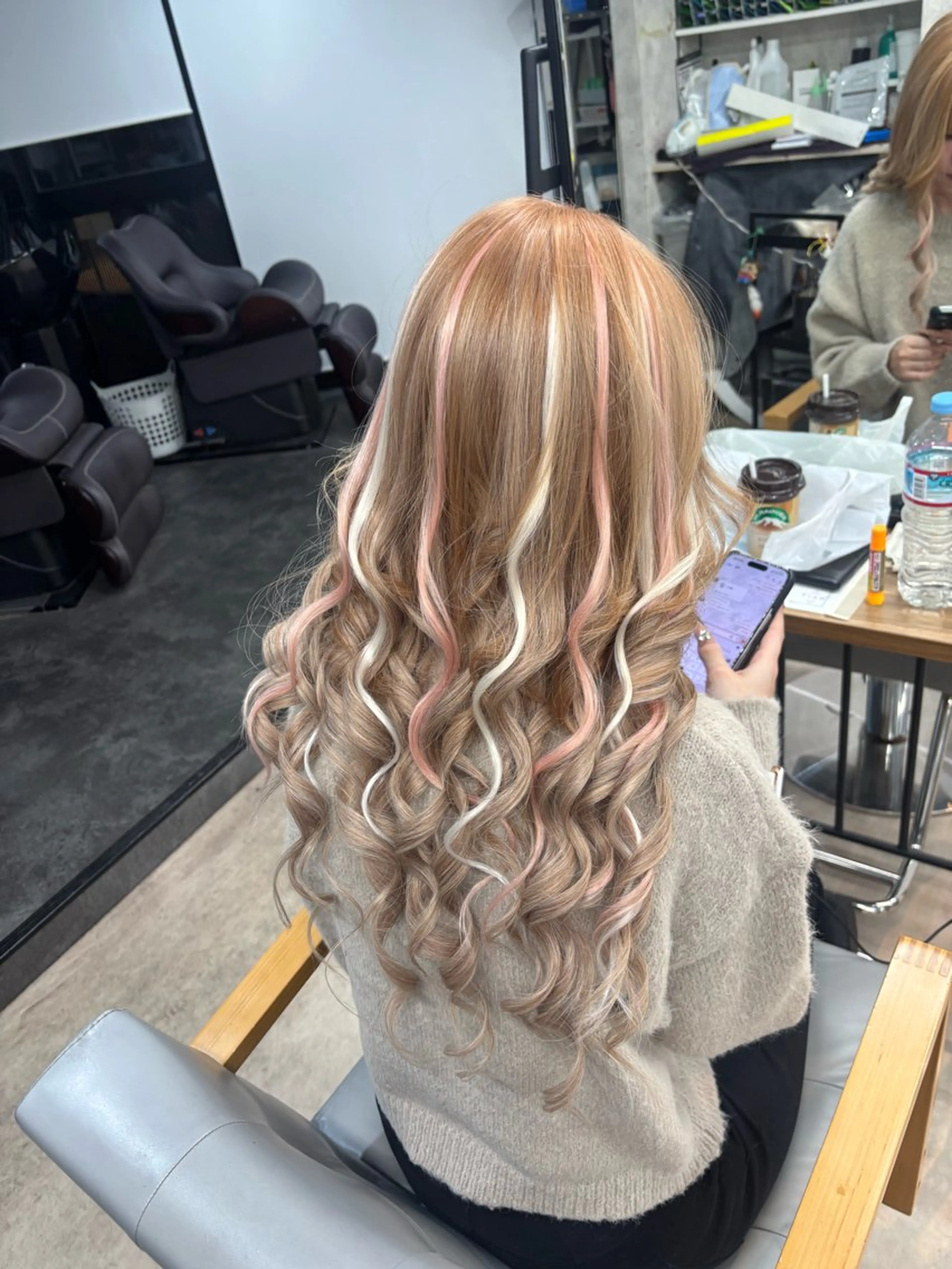 ロング カラー カット エクステ ギャル/ハイトーン 特化/ルイヤのヘアスタイル