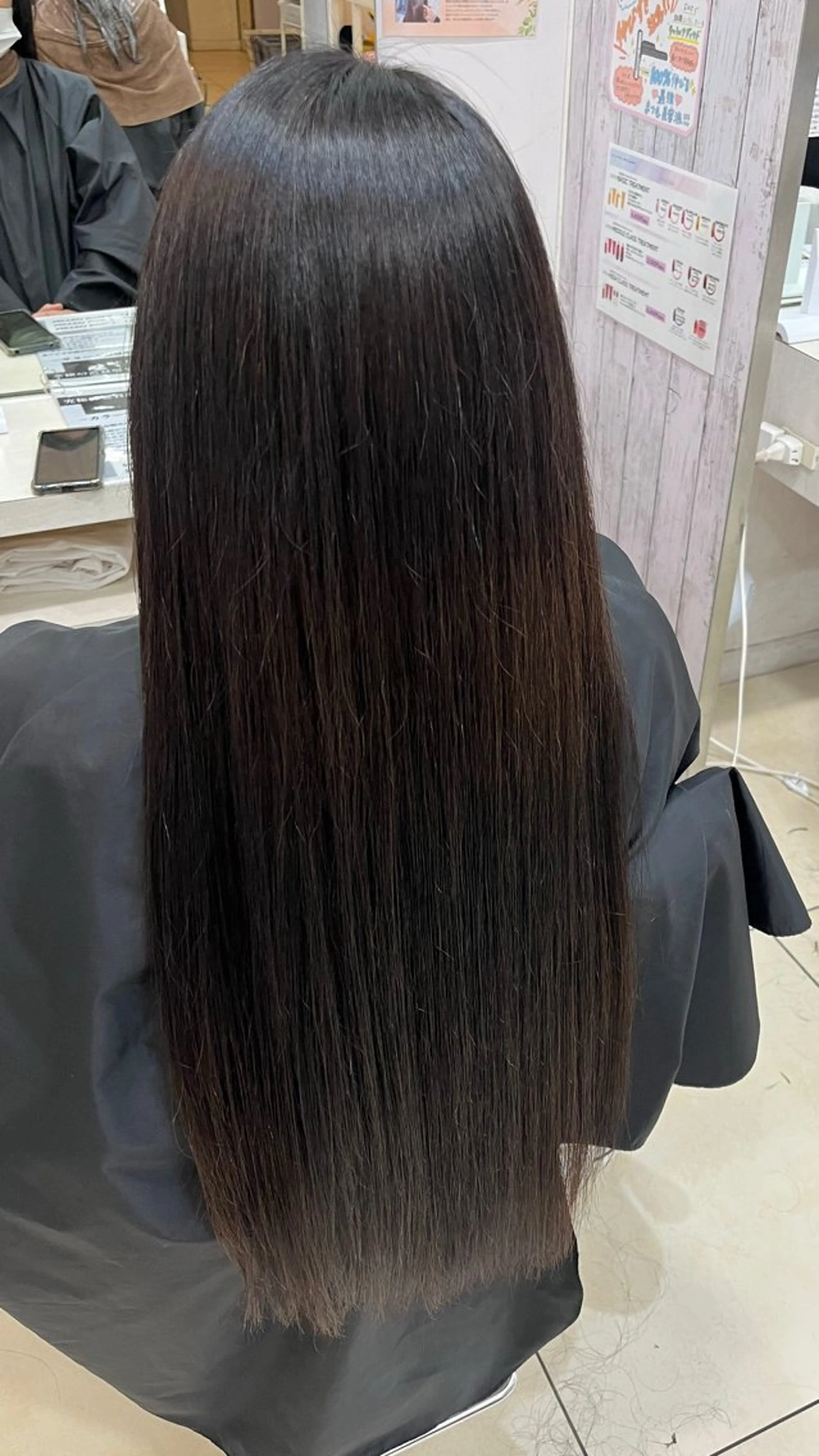 ロング カット ヘアカラー トリートメント 【髪質改善カラー】 あむ·. ⟡ 🖤のヘアスタイル