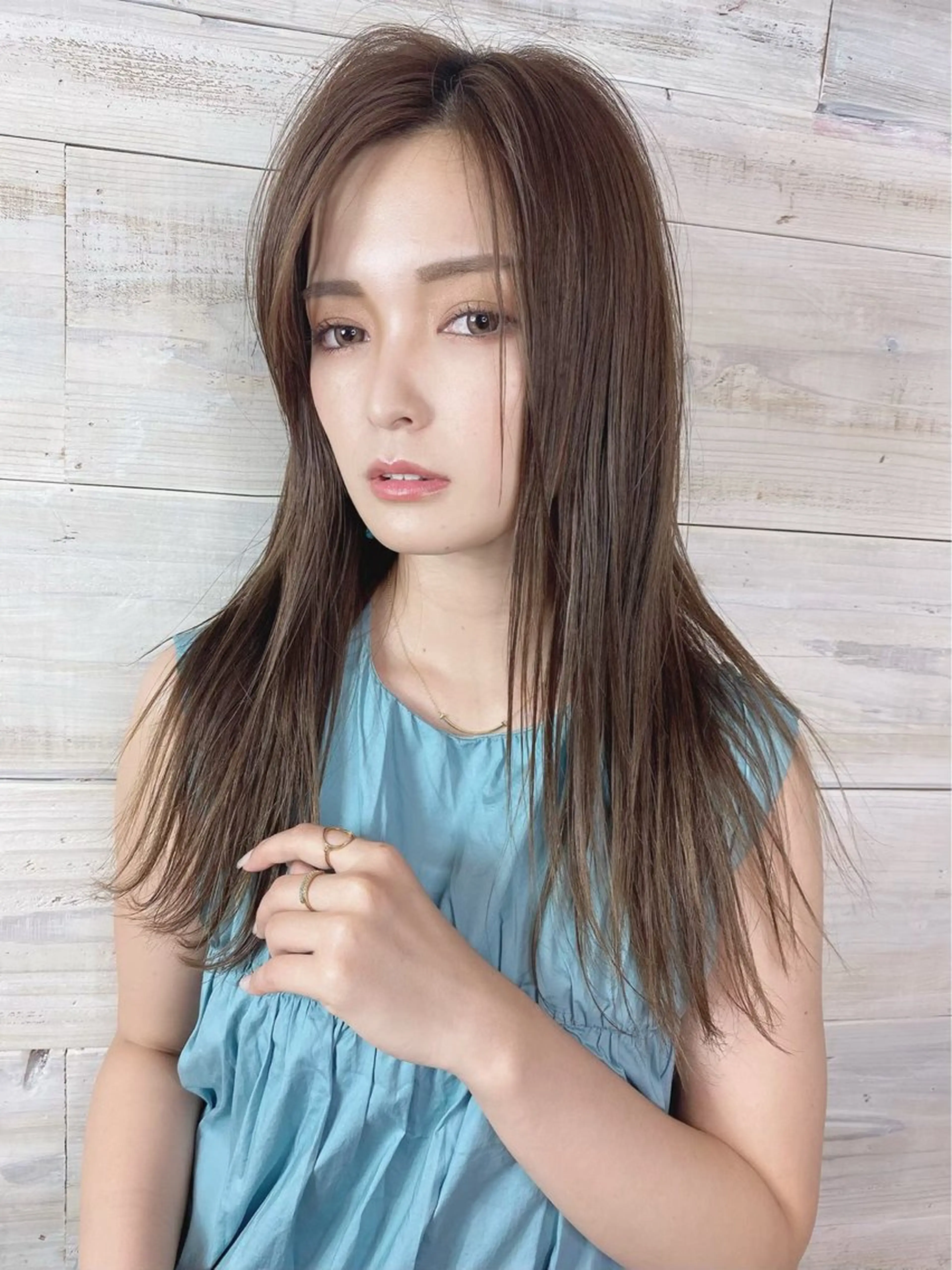 ロング カラー レイヤー/流行りヘア 🤲MIREI🤲のヘアスタイル