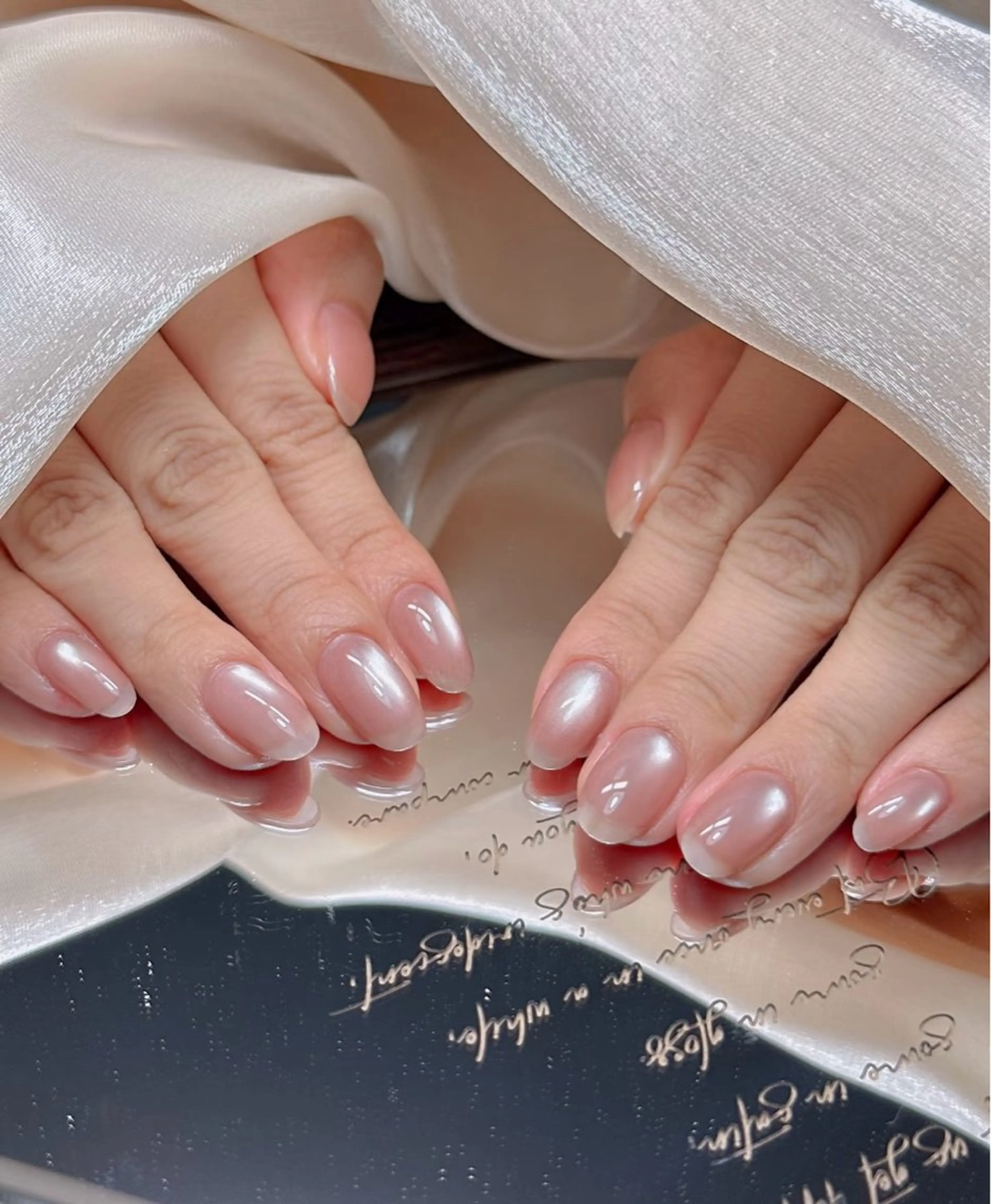 ネイル アートネイル べっ甲ネイル チークネイル 長さ出し フラッシュネイル ハンドネイル ハンドケア For you. Nail Salonのネイルデザイン