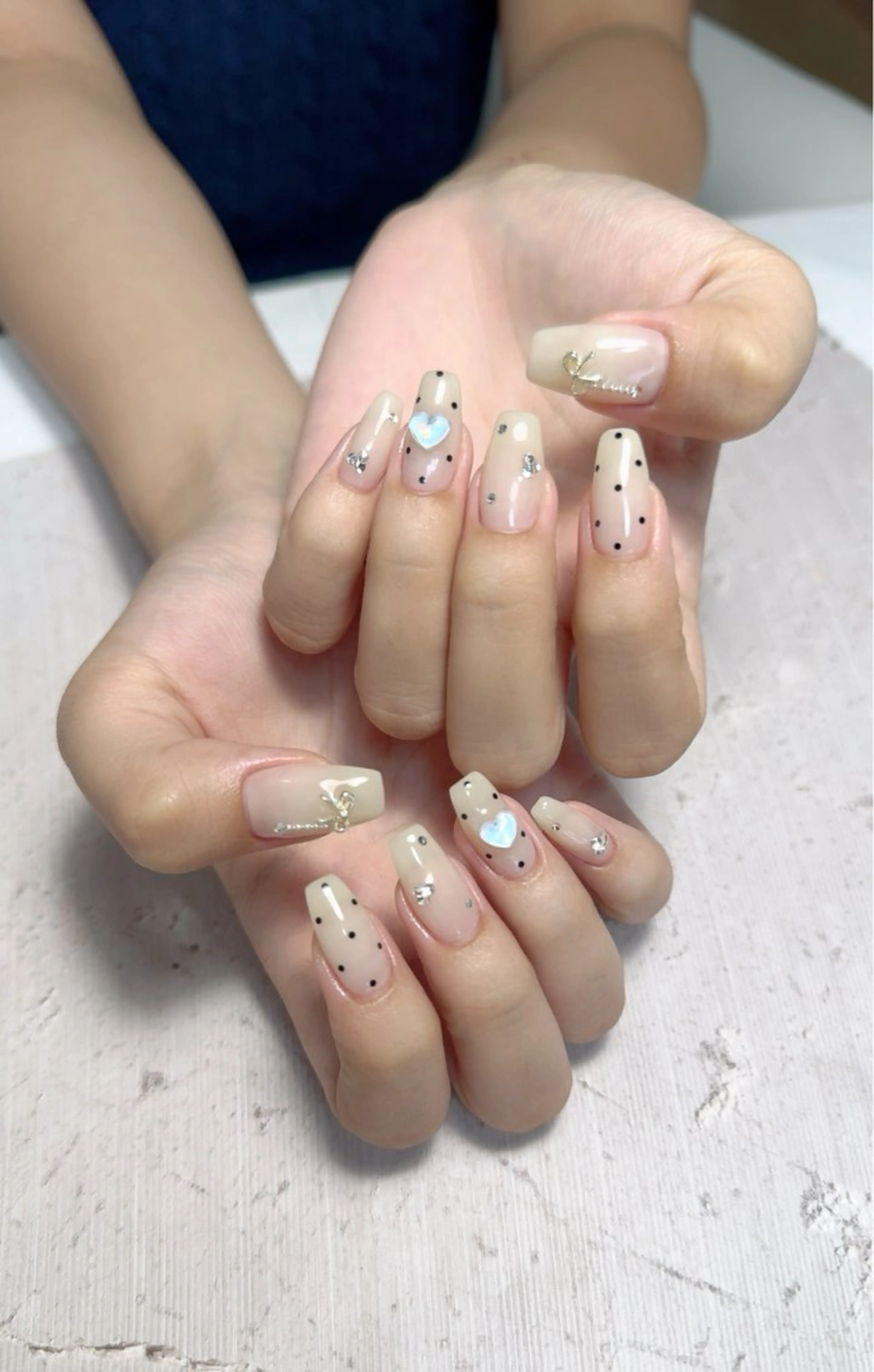 ネイル ドット 韓国ネイル ハンドネイル Monica nails/福島のネイルデザイン