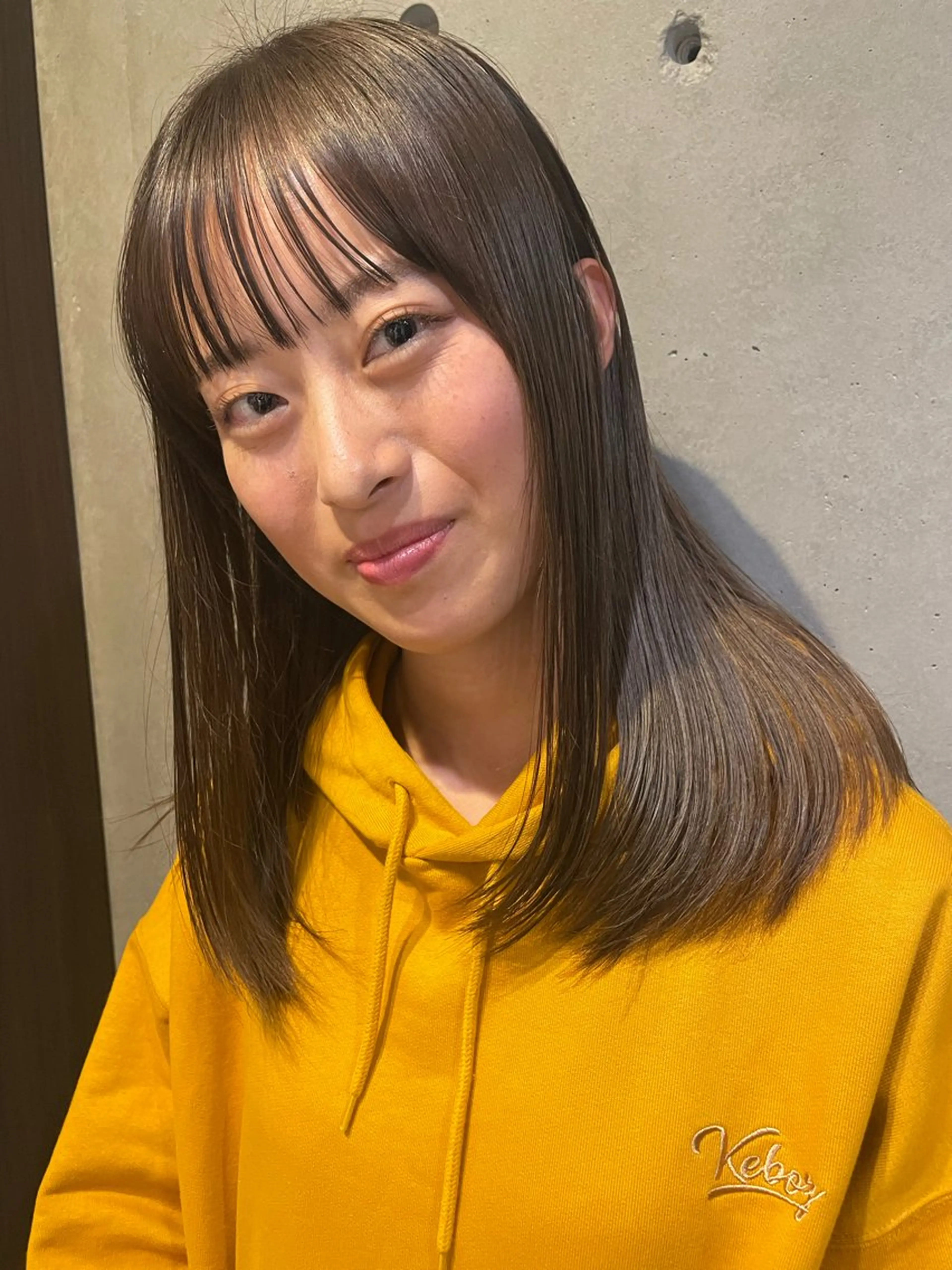 カラー 透明感カラー ヘアカラー 🍑おおしまくるみ 🍑暖色/ボブのヘアスタイル