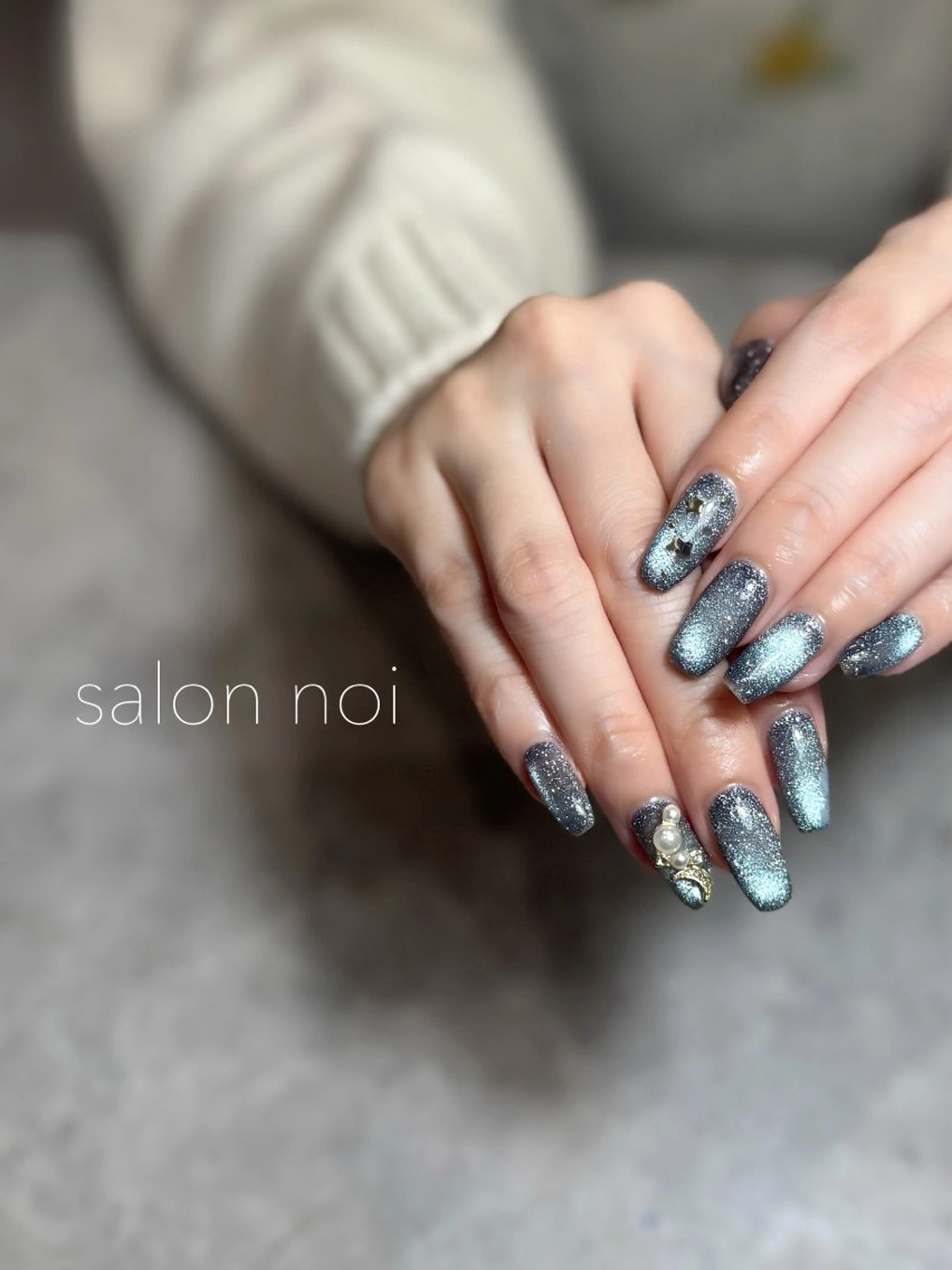 ネイル マグネットネイル ハンドネイル salon noiのネイルデザイン