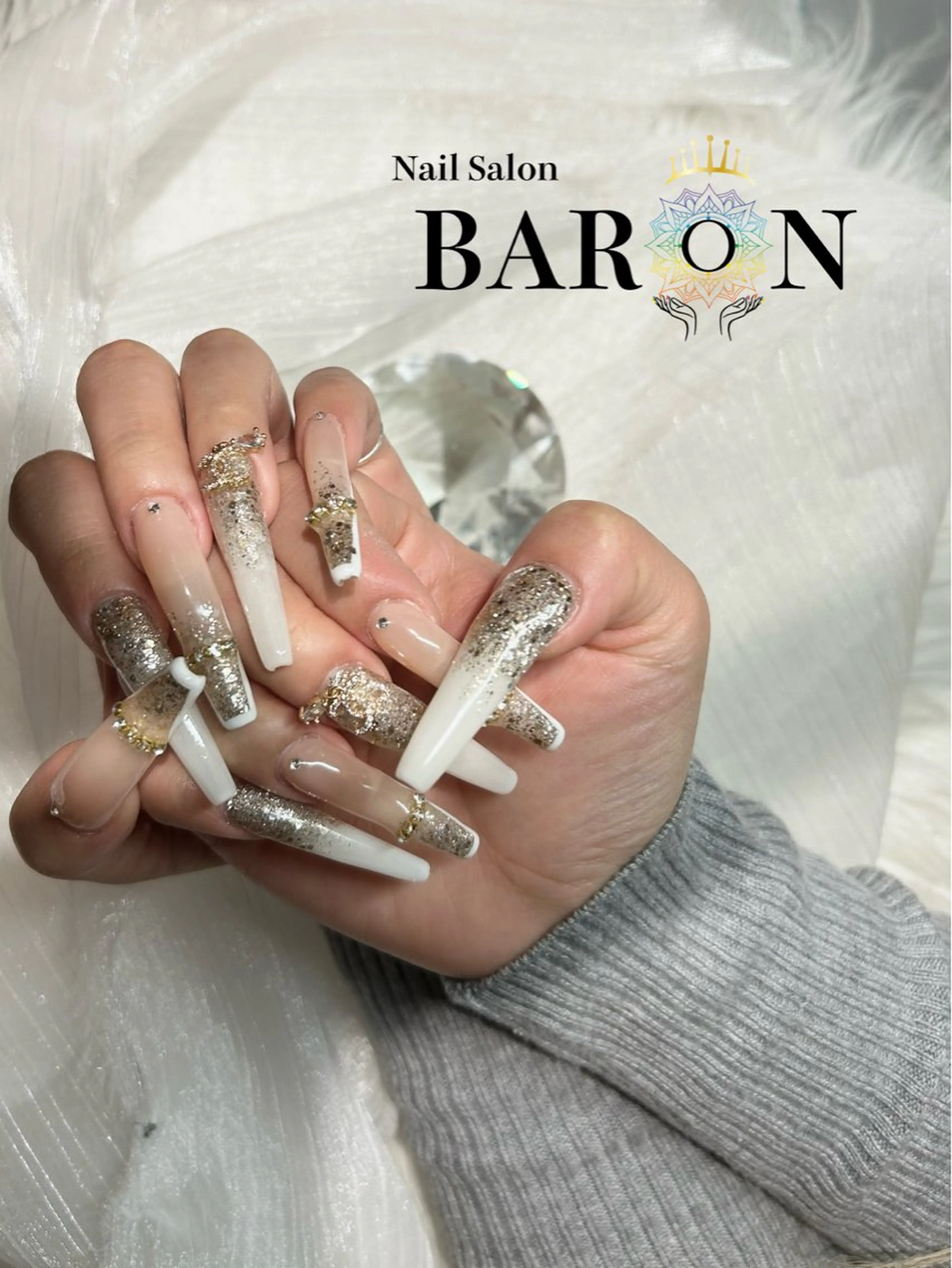 ネイル ハンドネイル BARON MEGUMIのネイルデザイン