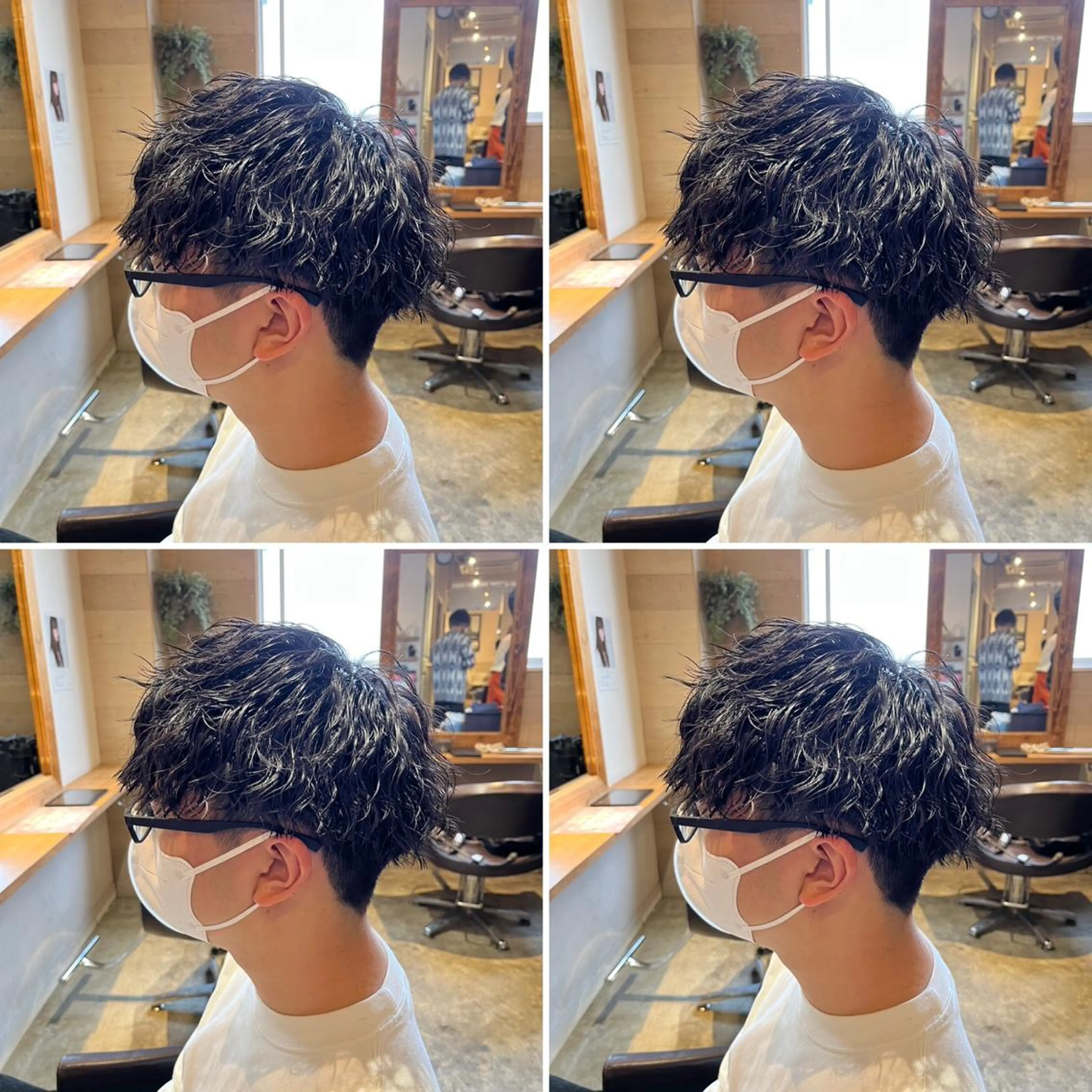パーマ メンズ カット パーマ トリートメント ヘアセット 💈メンズパーマ特化 店長望月謙二郎💈のヘアスタイル