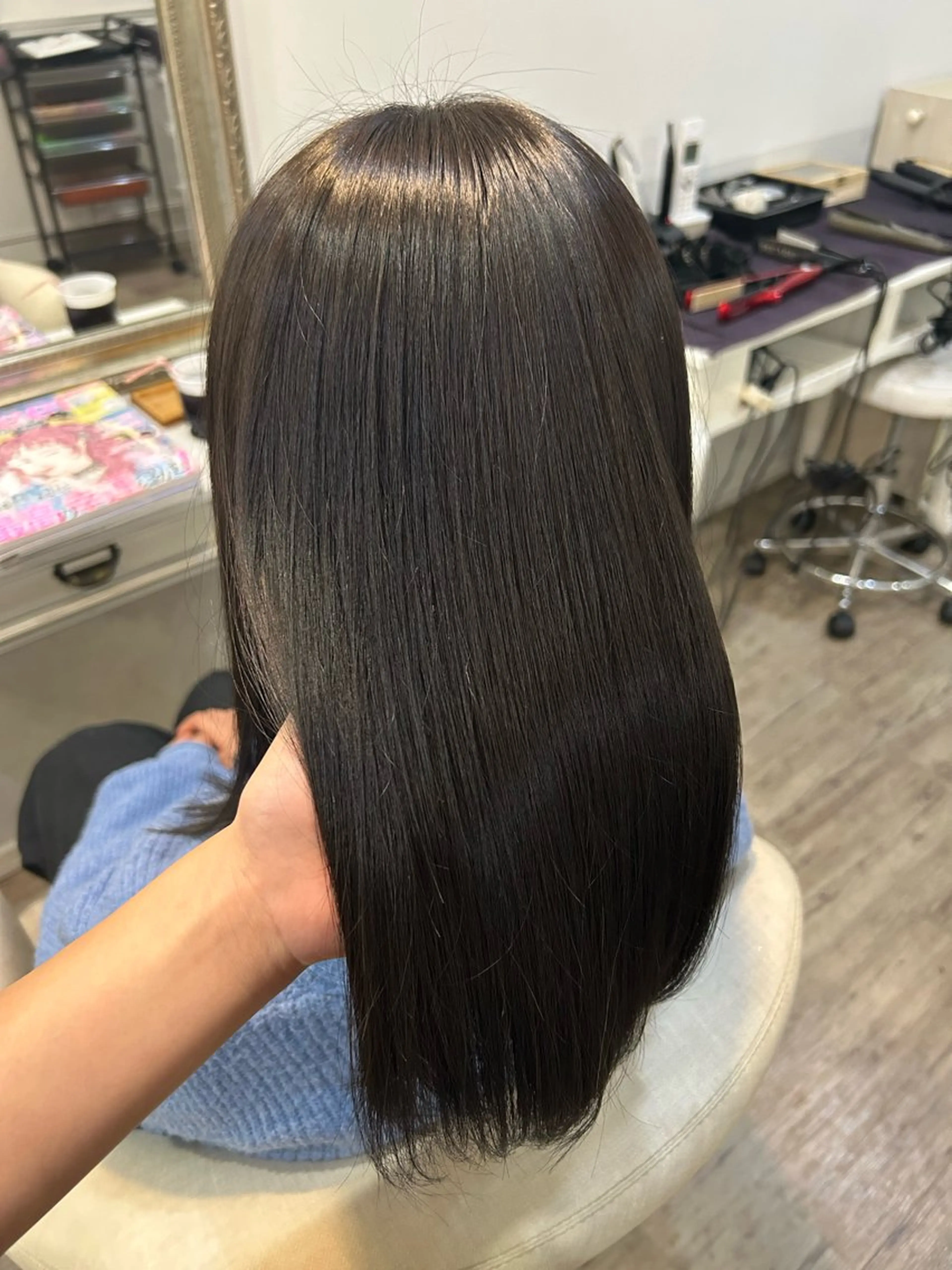 セミロング カラー ヘアカラー roussy. renkaのヘアスタイル