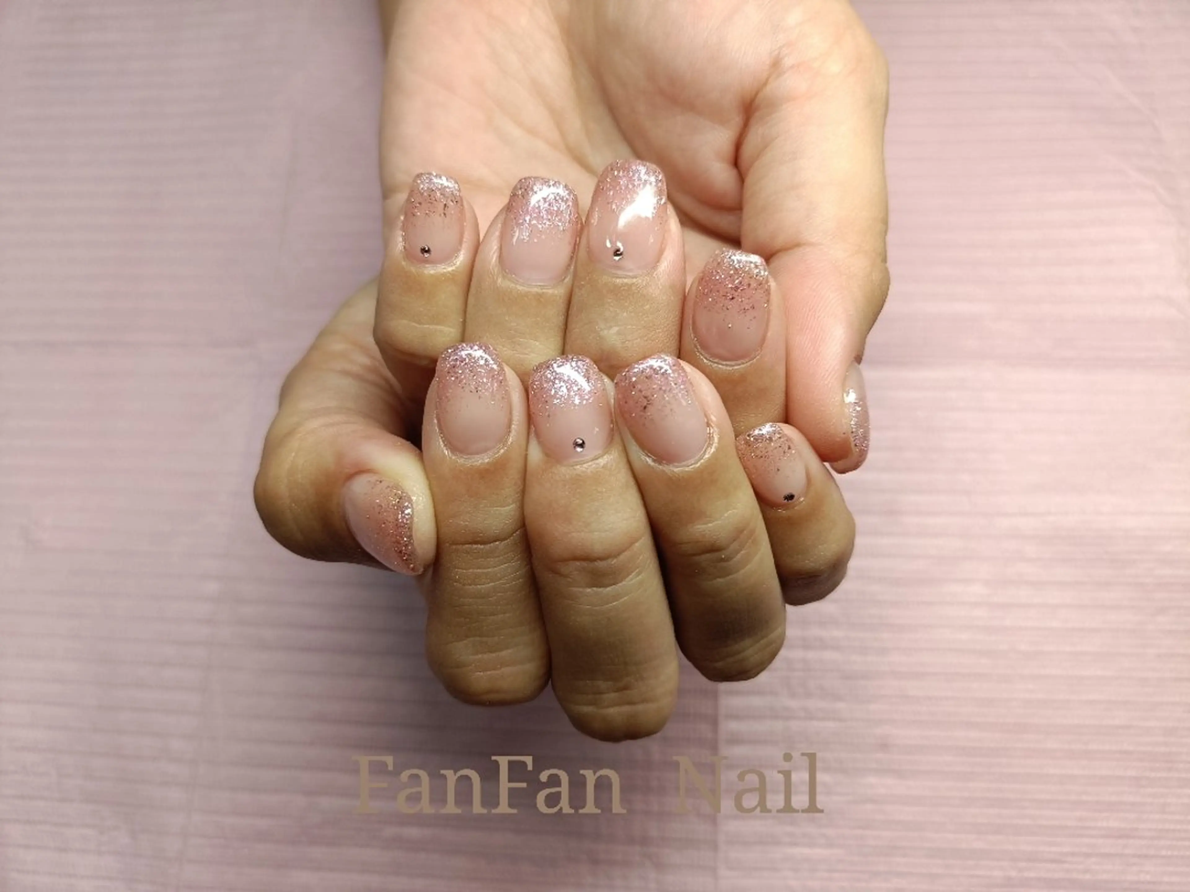 ネイル ラメ(グリッター) ラメグラデーション RUE FANFANNAILのネイルデザイン