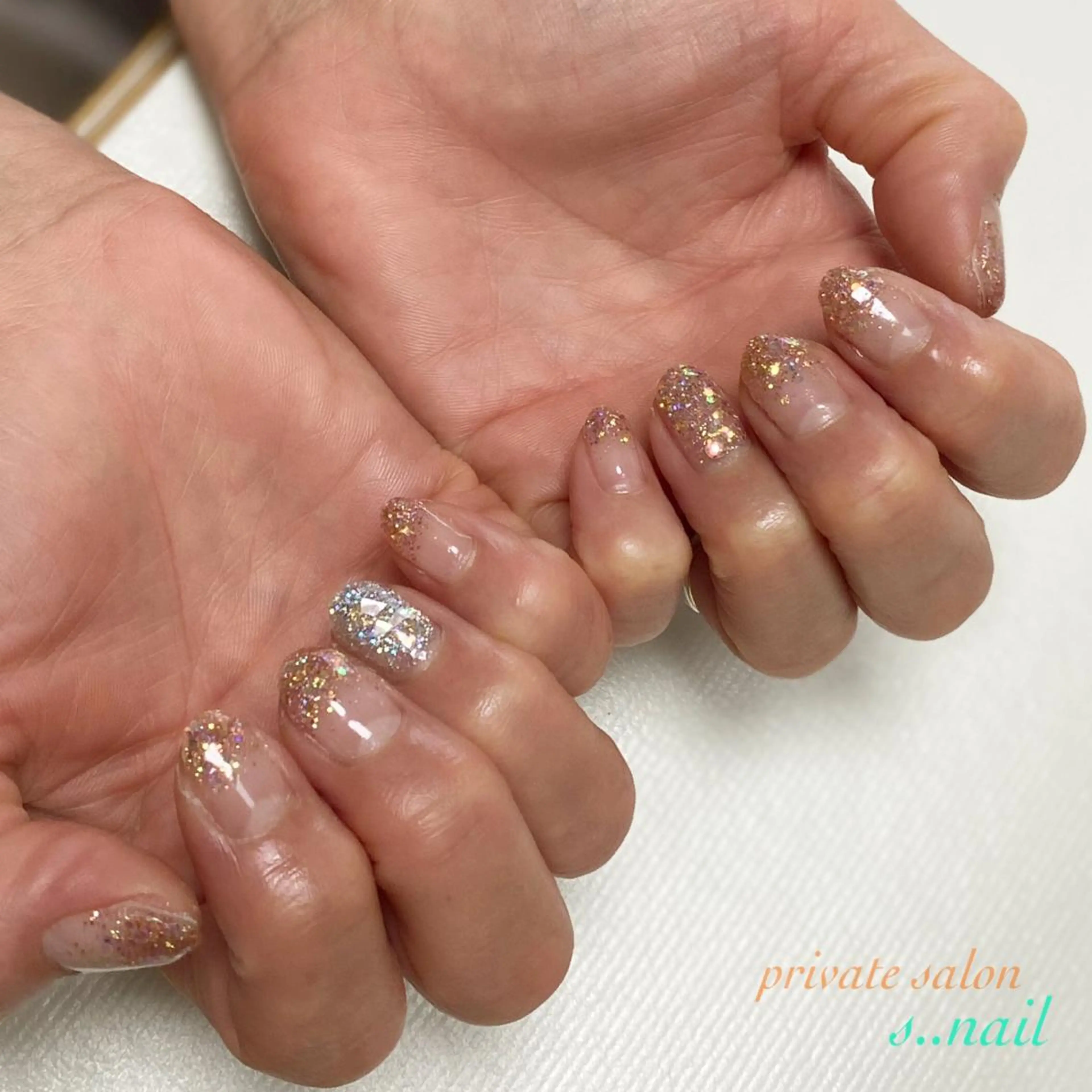ネイル ラメ(グリッター) ハンドネイル フットネイル s..nail / MORITAのネイルデザイン