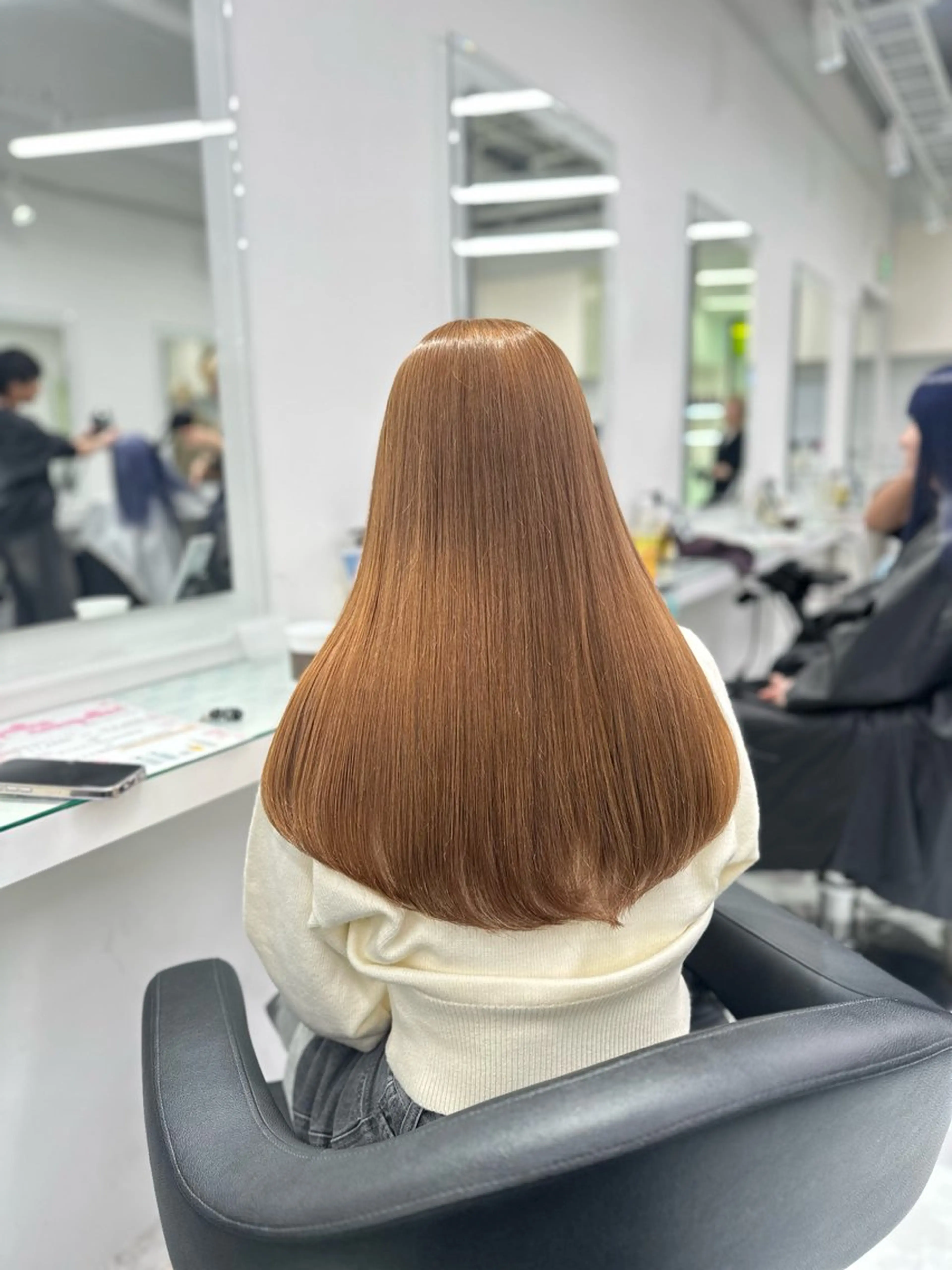セミロング カラー ヘアカラー ヘッドスパ ヘアセット ❄最強かわいいカラー ❄️MINA❄️のヘアスタイル