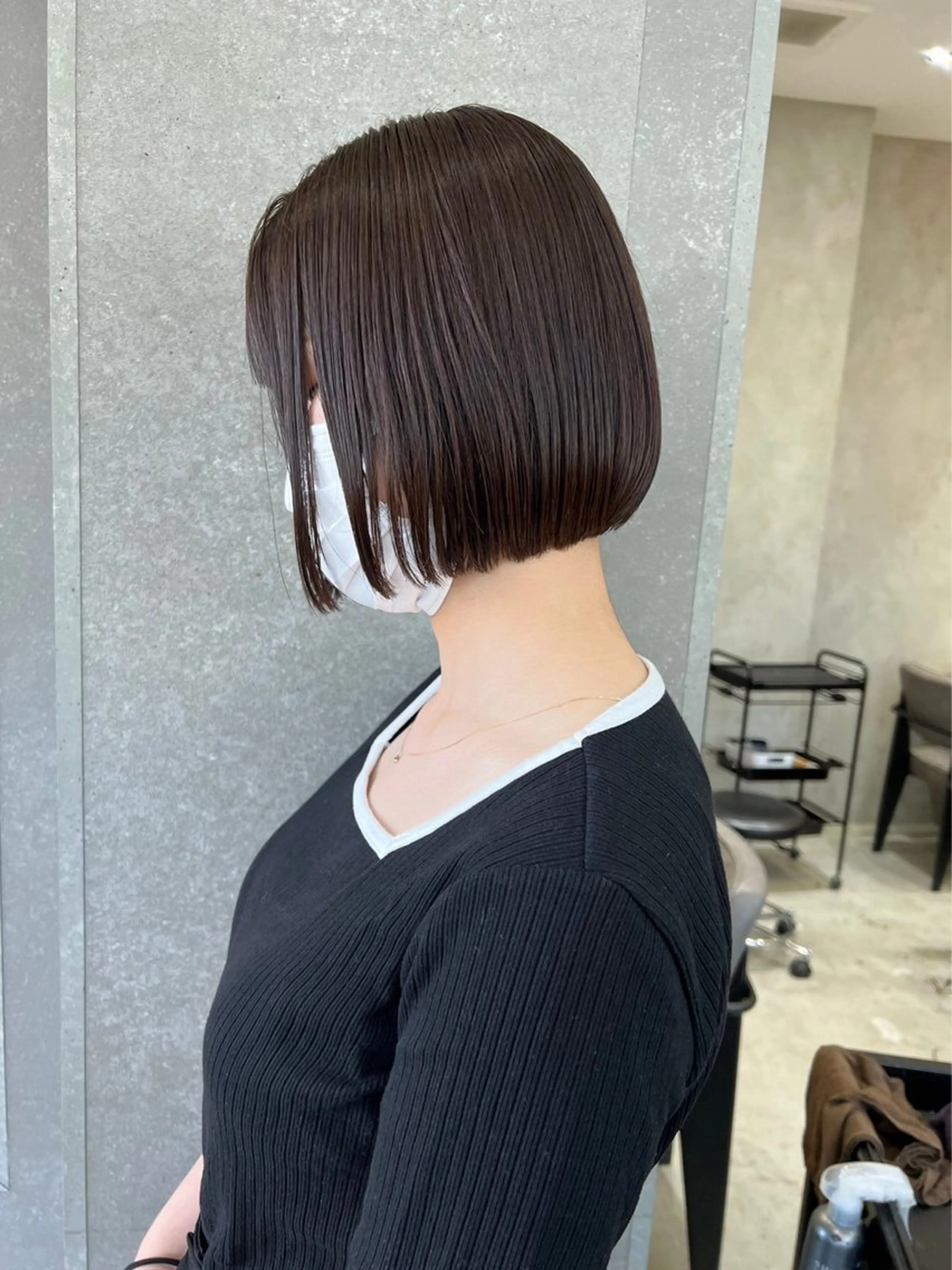 ミディアム ボブ カット ヘアカラー 透明感カラー　中嶋 将城のヘアスタイル