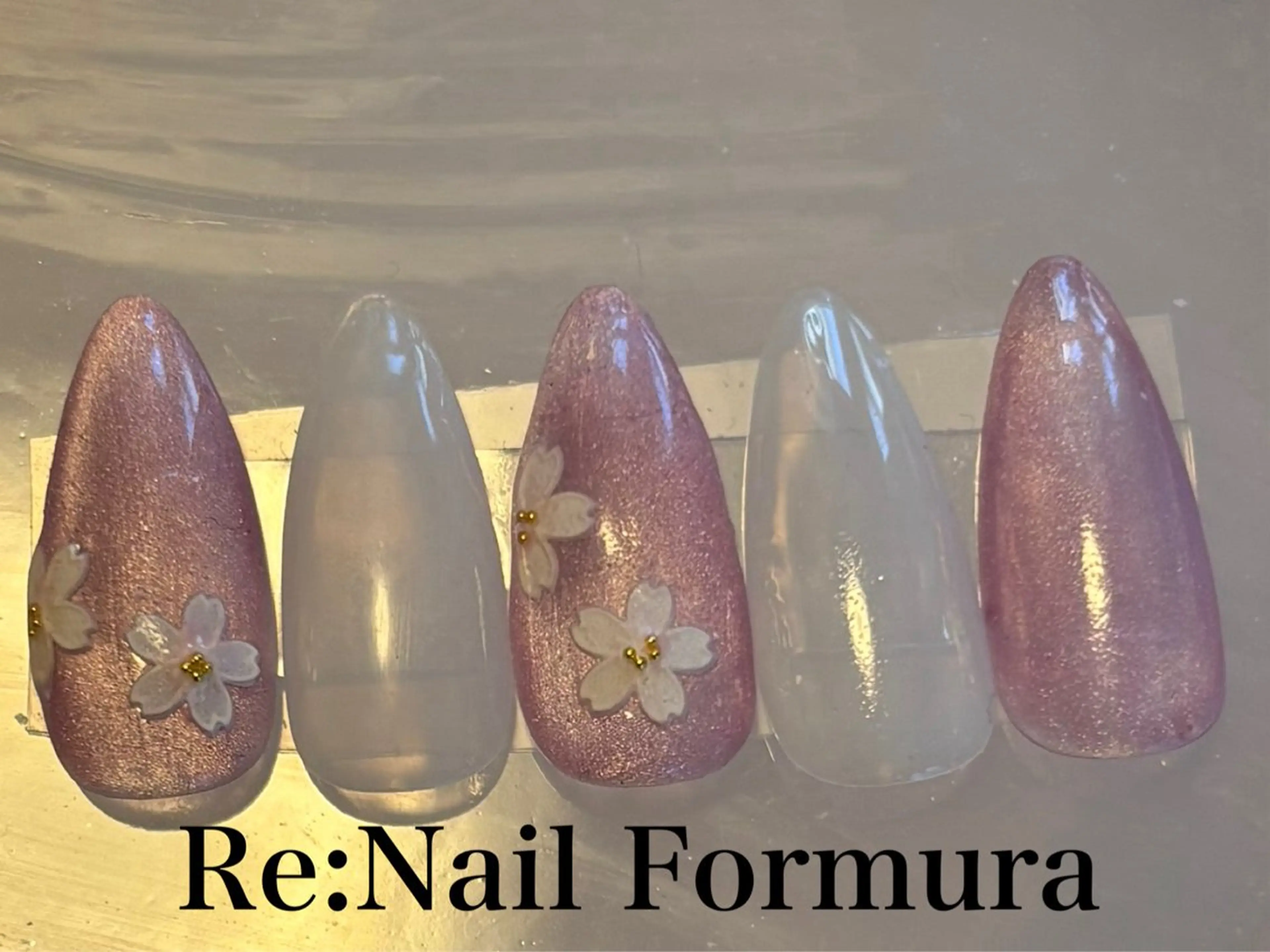 ミディアム ハンドネイル Re:Nail Formula所属・kido chieのネイルデザイン