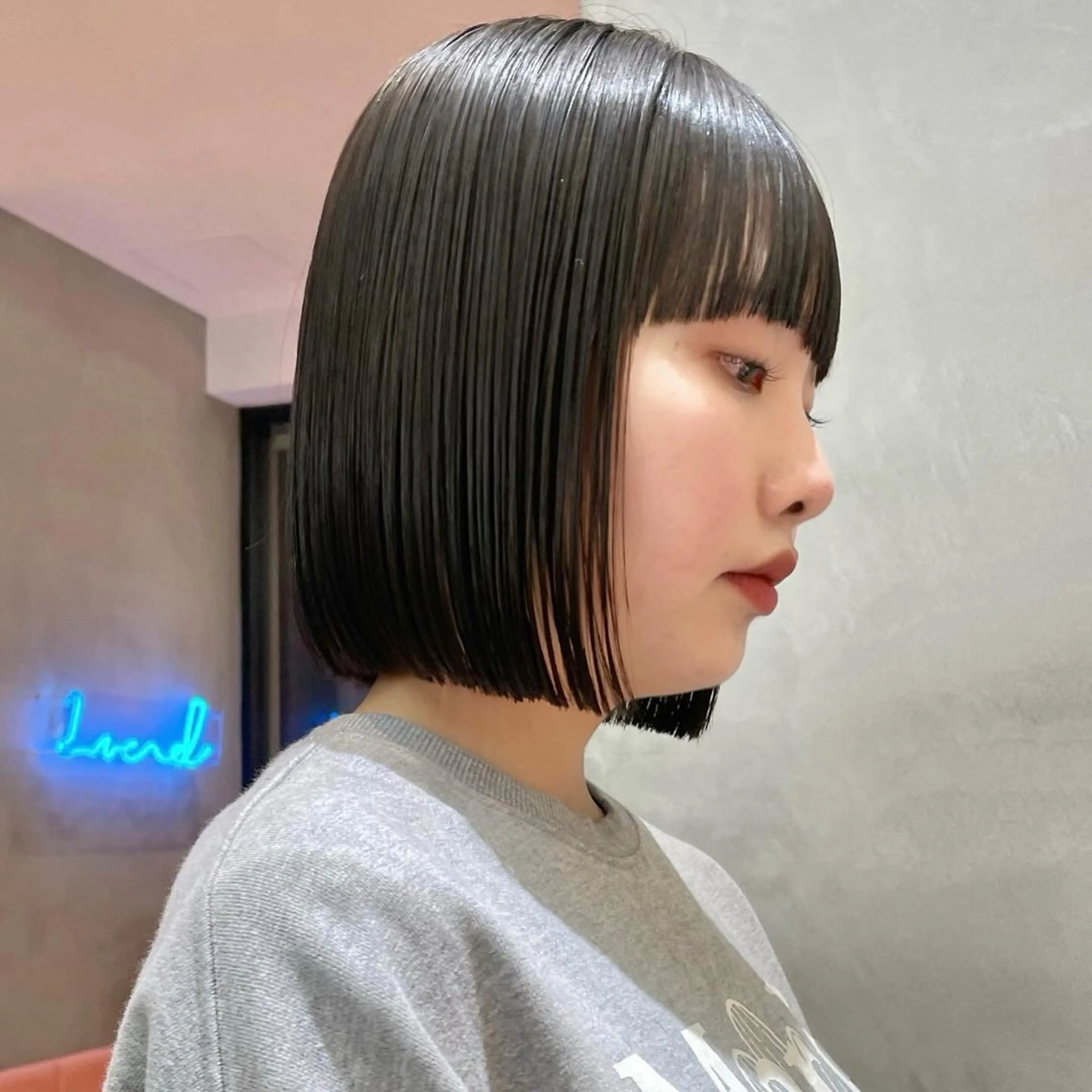 ショート Misaki /ボブ/縮毛矯正のヘアスタイル