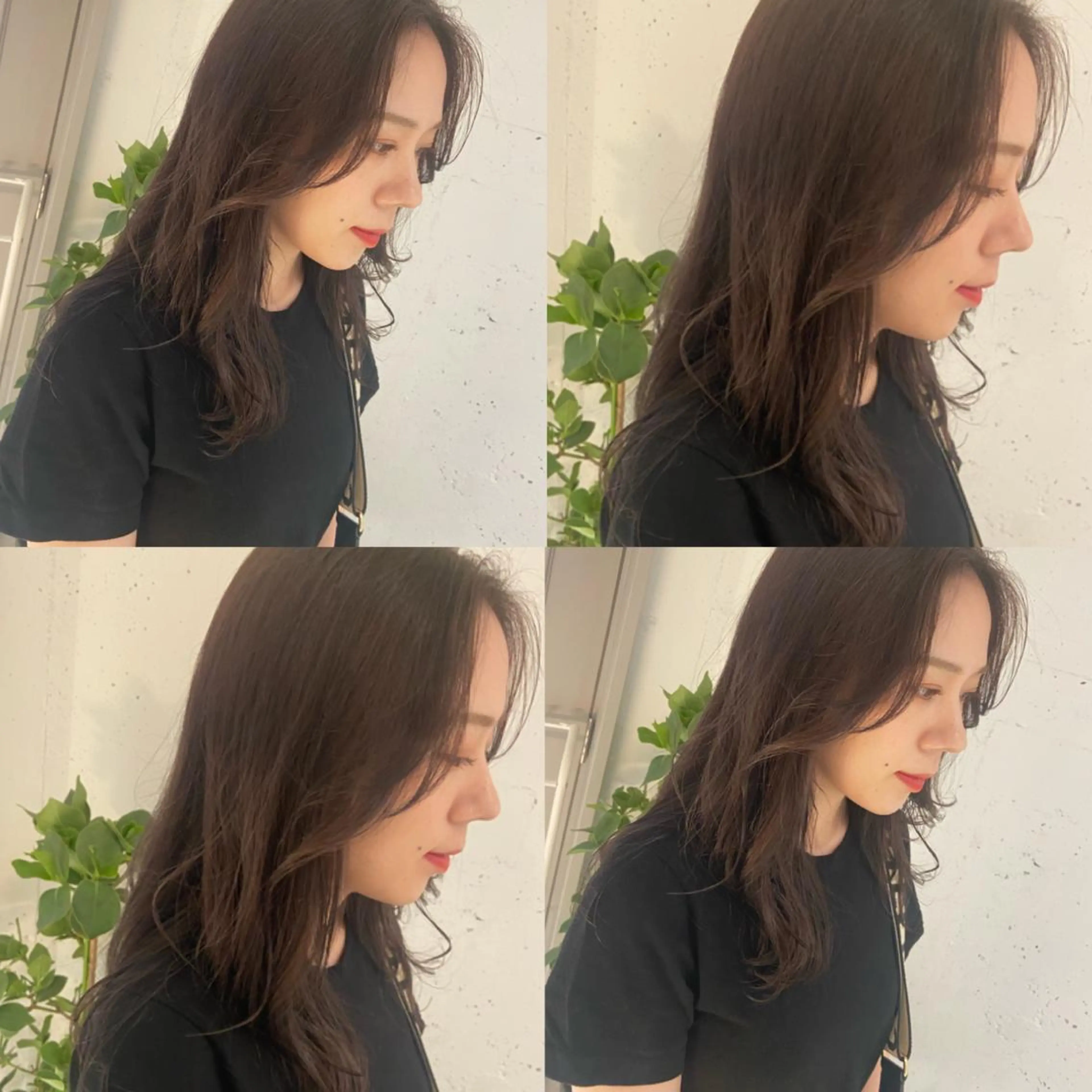 ミディアム カラー ベージュカラー 透明感カラー グレージュ モカベージュ モカグレージュ カジュアルを女っぽく 𝗮𝘆𝗮𝗰𝗼のヘアスタイル