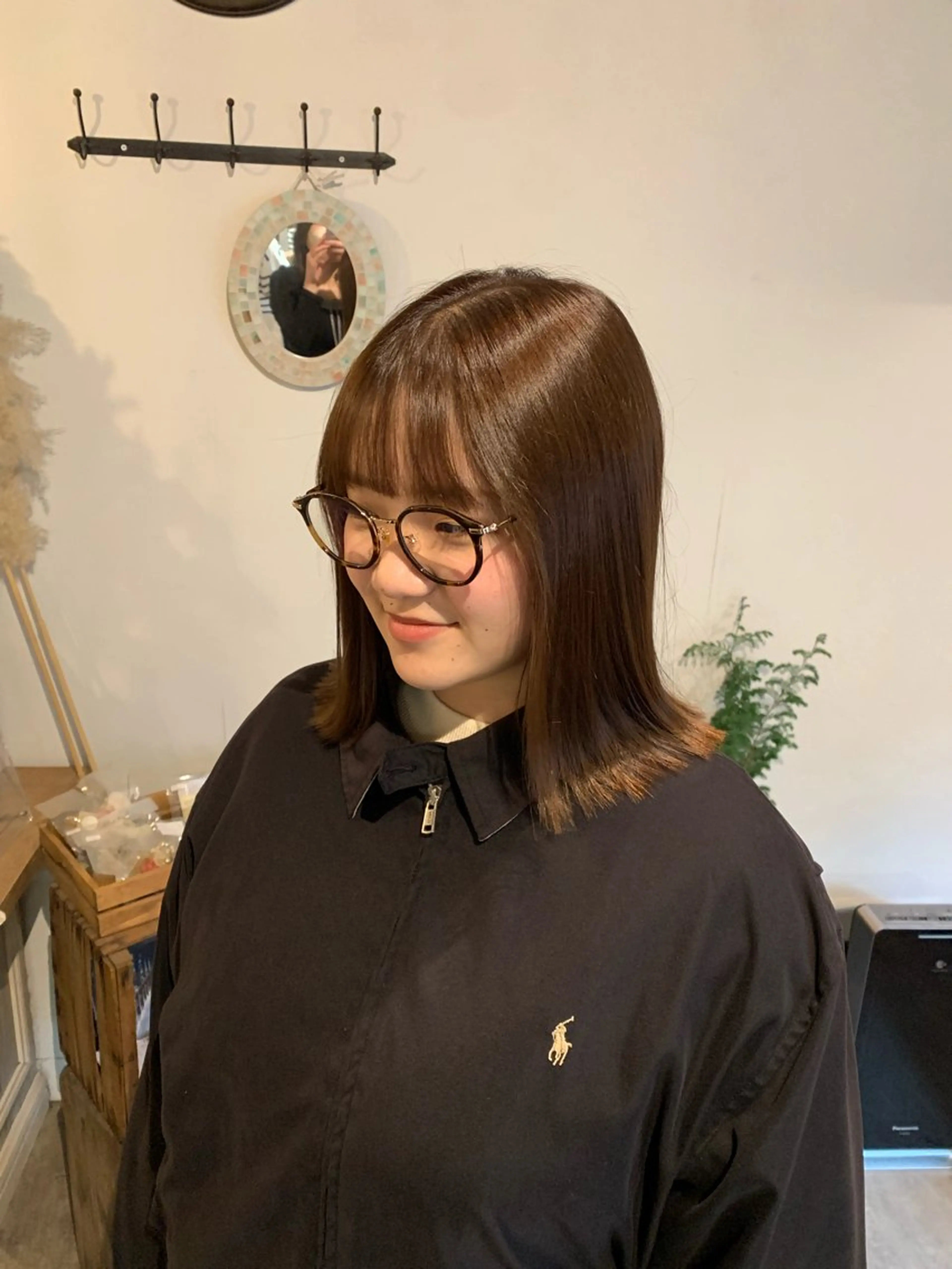 前髪カットの写真