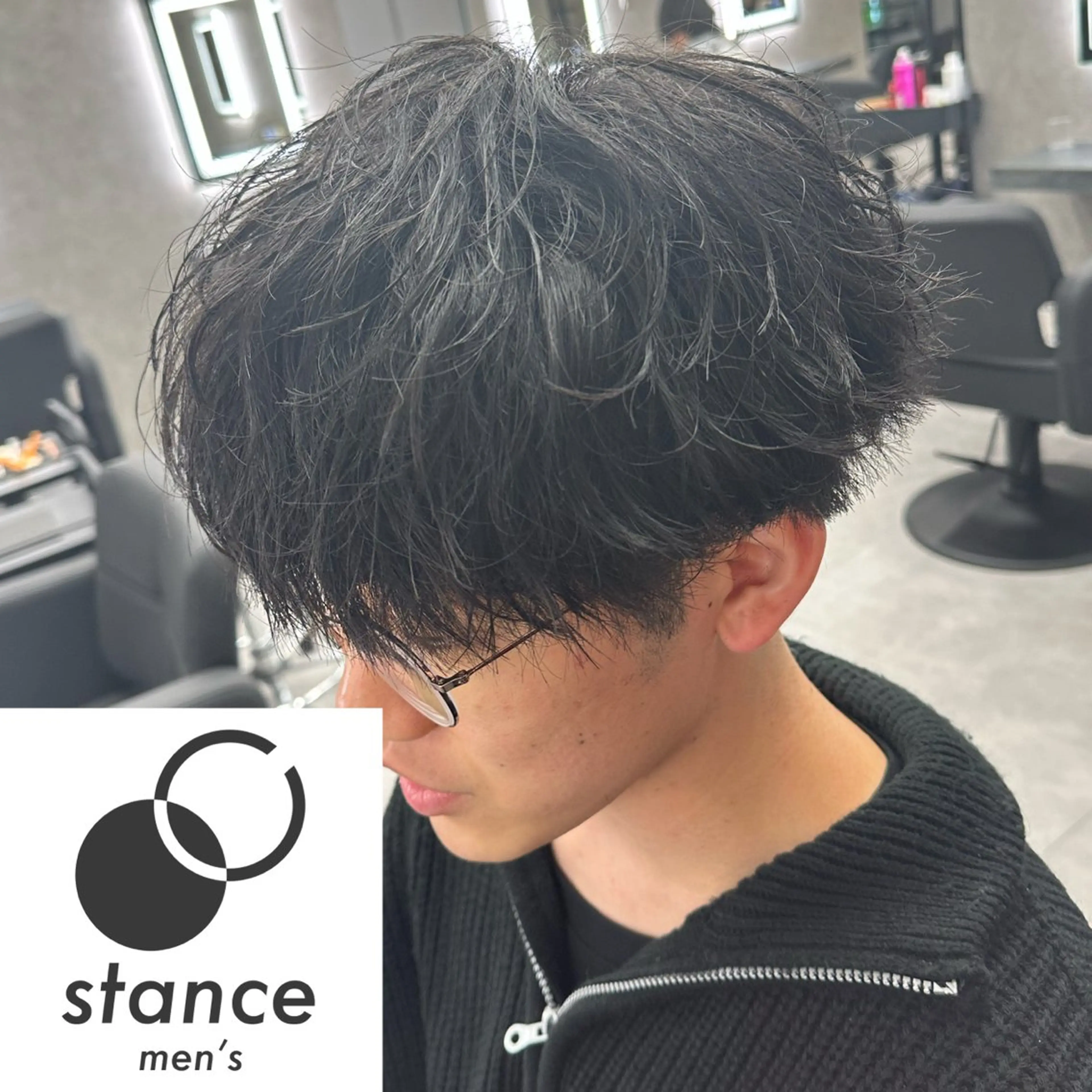 カラー パーマ メンズ メンズパーマ カット パーマ 札幌美容室 /光👑のヘアスタイル