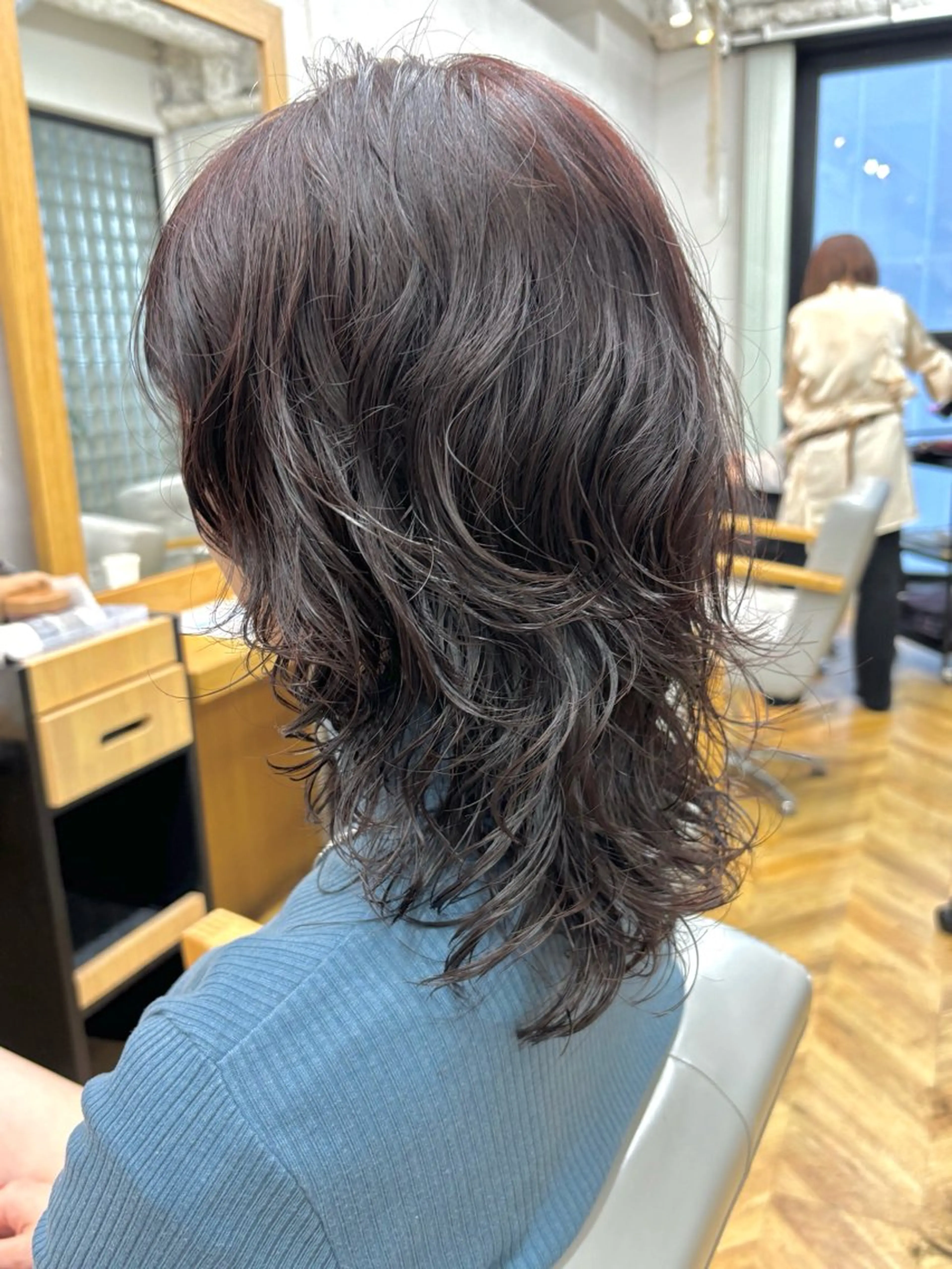 パーマ ニュアンスパーマ ボブ/ミディアム 親しみやすさ/さくらのヘアスタイル