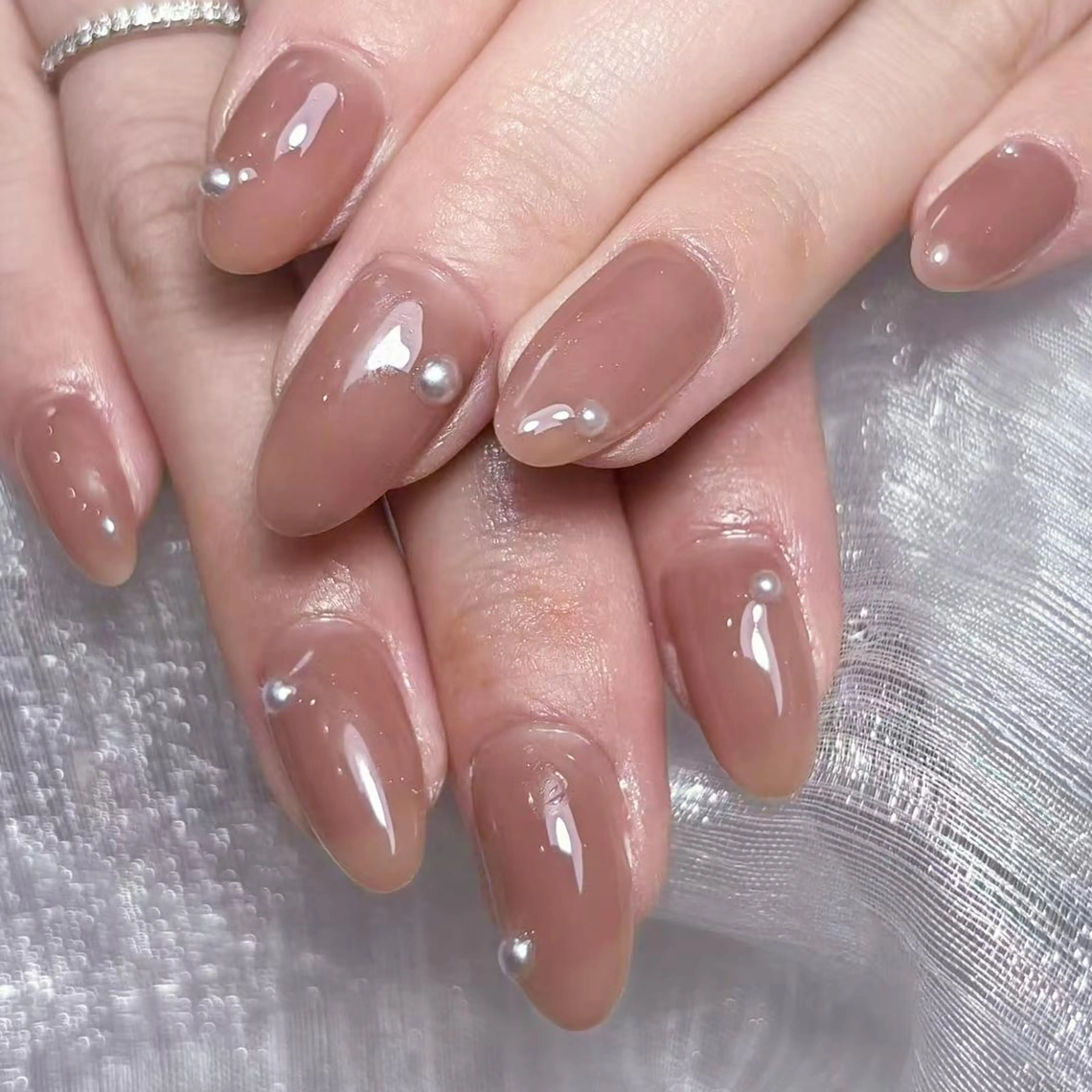 ネイル アートネイル オーロラネイル フラッシュネイル ガーリー キラキラネイル ハンドネイル リナ 💅のネイルデザイン