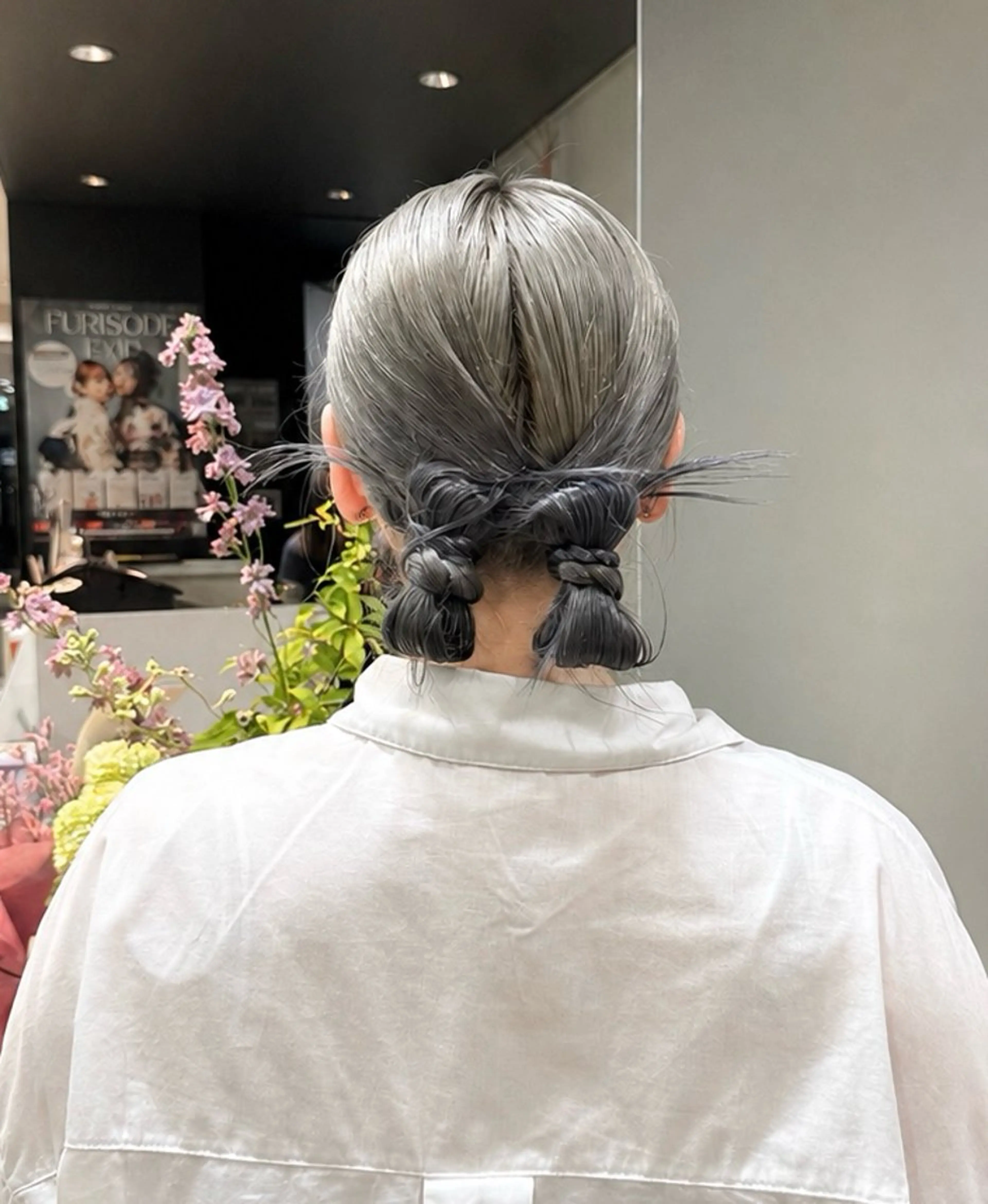 ヘアアレンジ ダブルカラーベージュ カラー/tuburaのヘアスタイル
