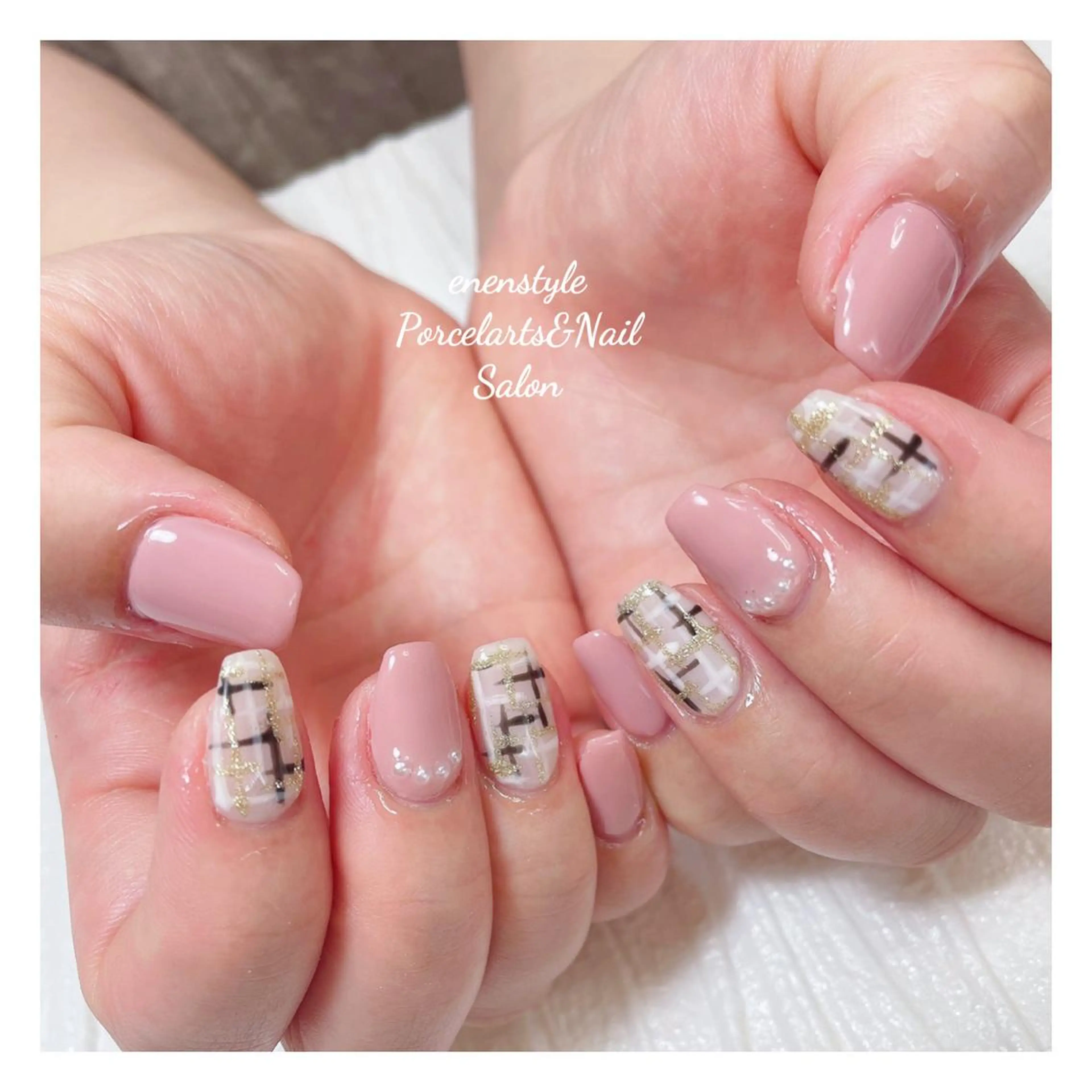 ミディアム ネイル 👑enen style👑のネイルデザイン