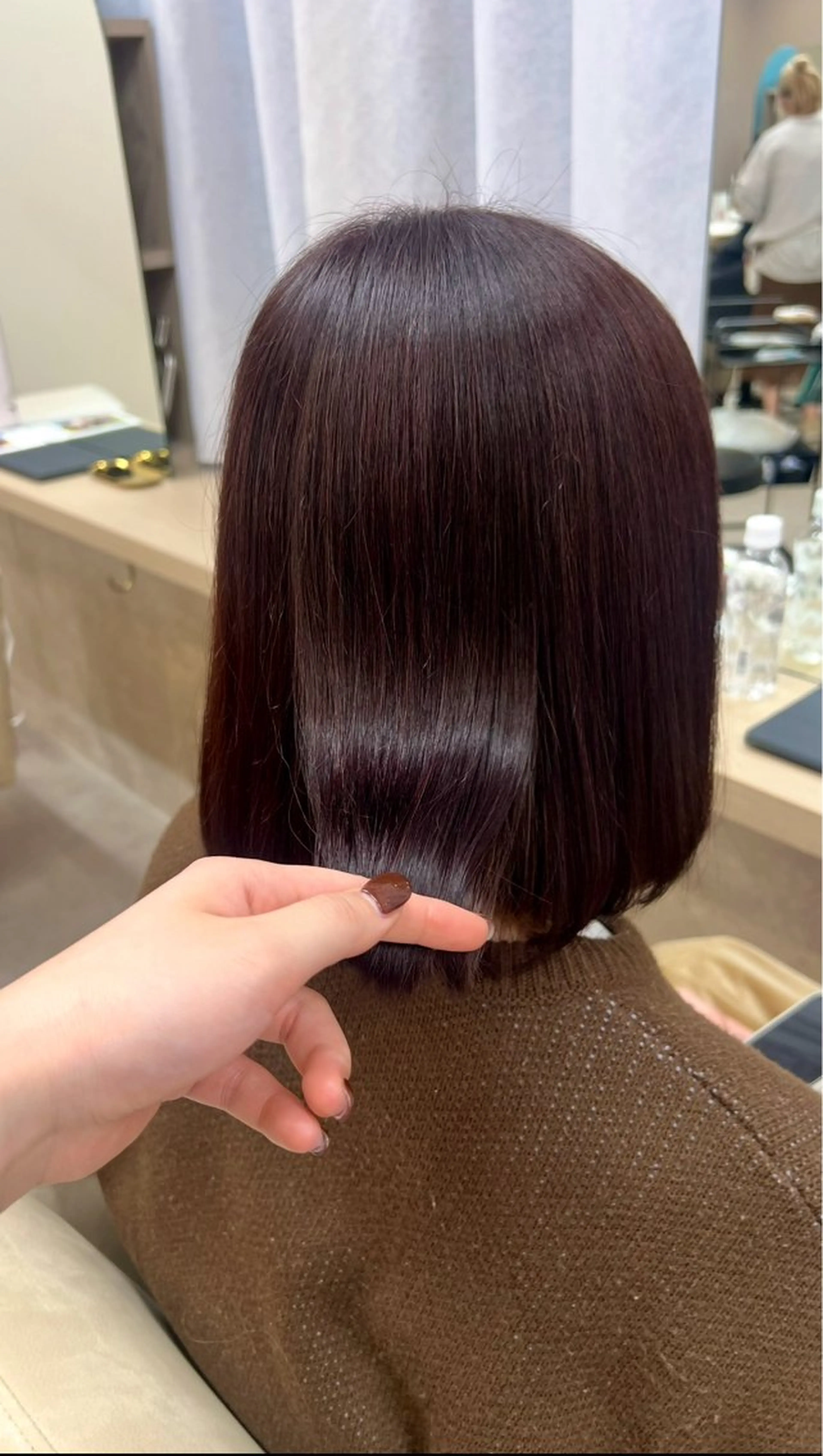 ショート カラー 髪質改善 縮毛矯正 トリートメント ヘアカラー 山下 稚葉 艶髪/透明感カラーのヘアスタイル