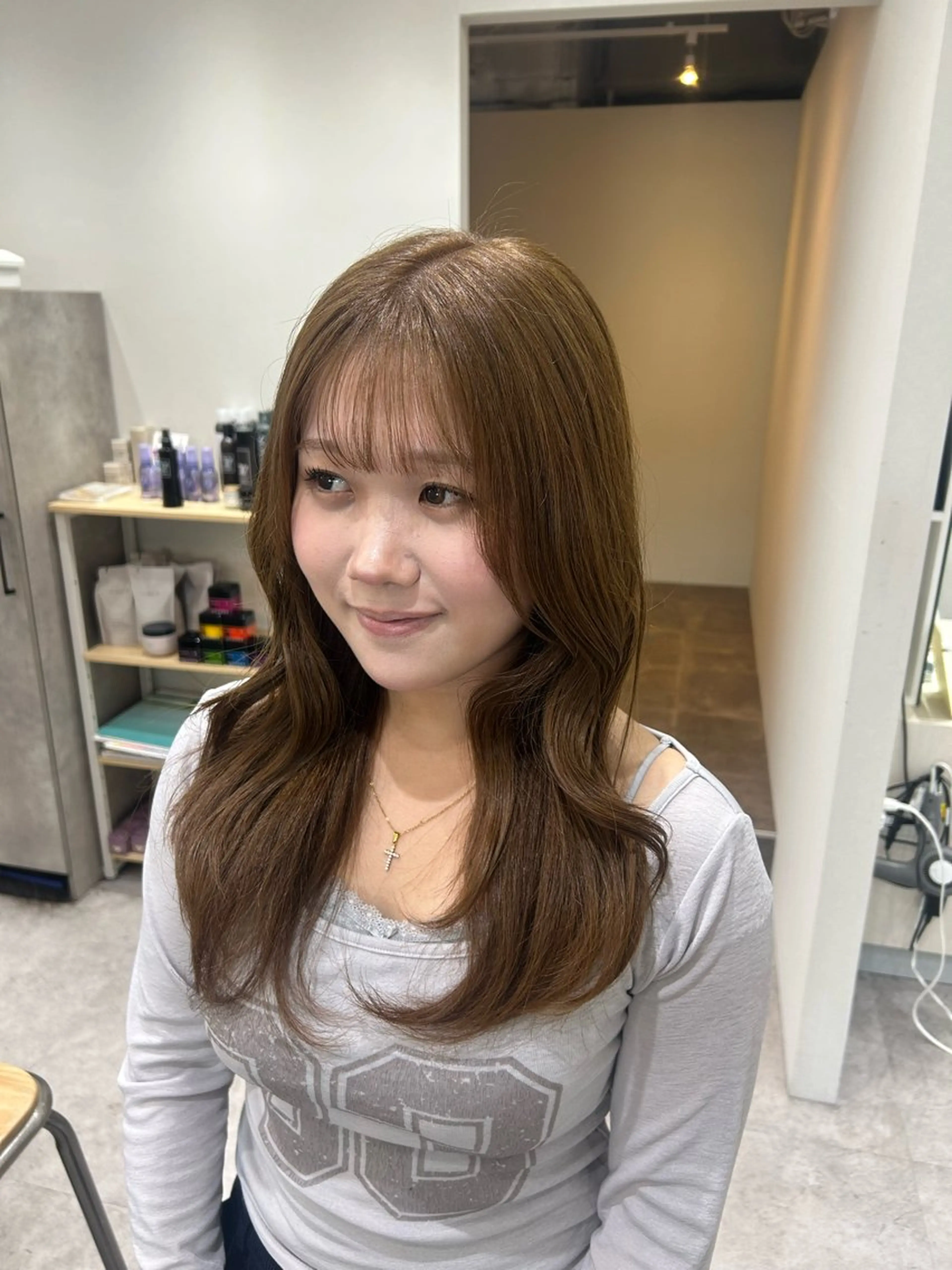 ミディアム カラー ヘアアレンジ ダブルカラー ヘアカラー ボブ /ニュアンス/ satomi🧸💖のヘアスタイル