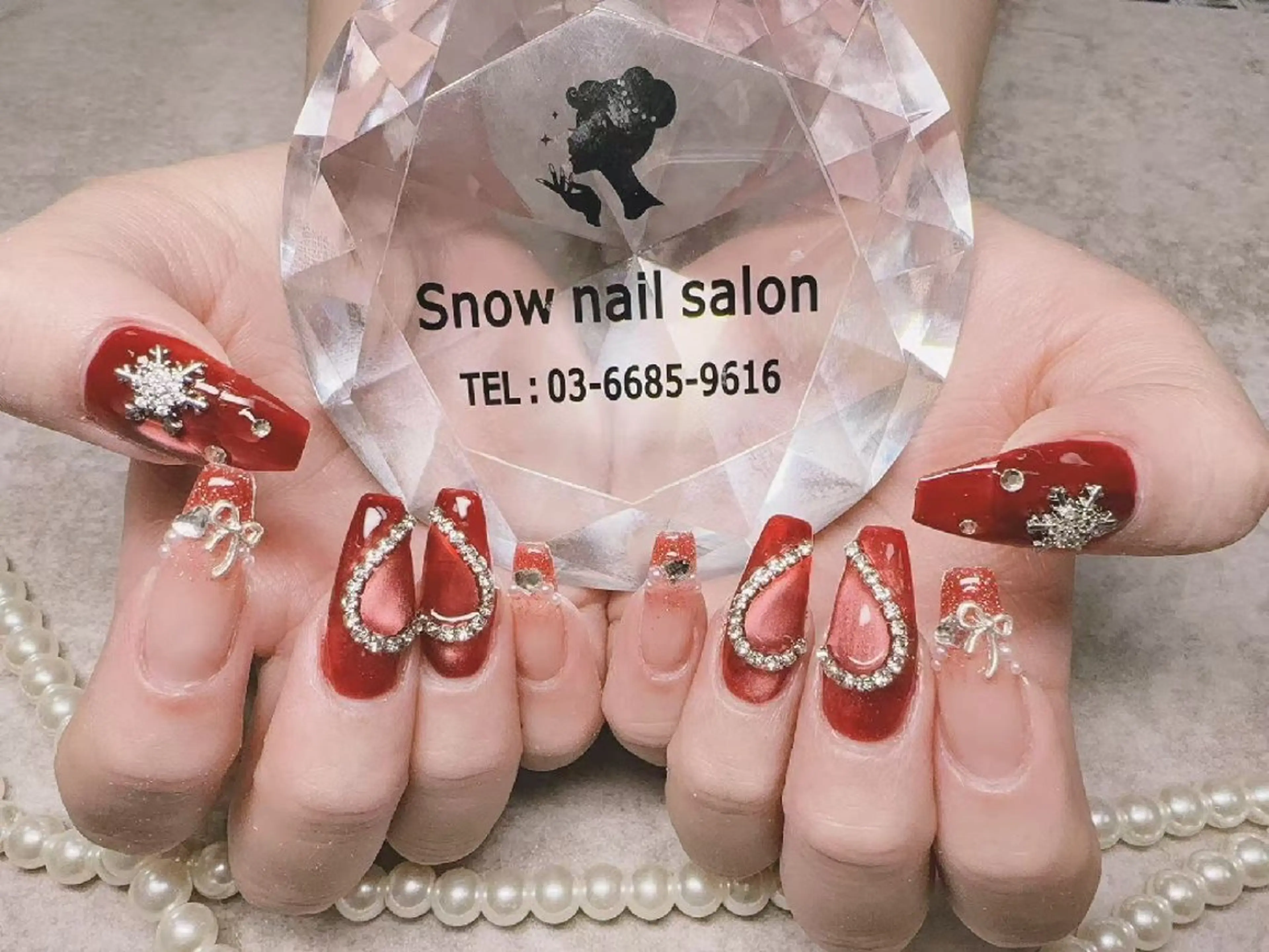 ネイル Snow nail  💕 新宿🌸のネイルデザイン