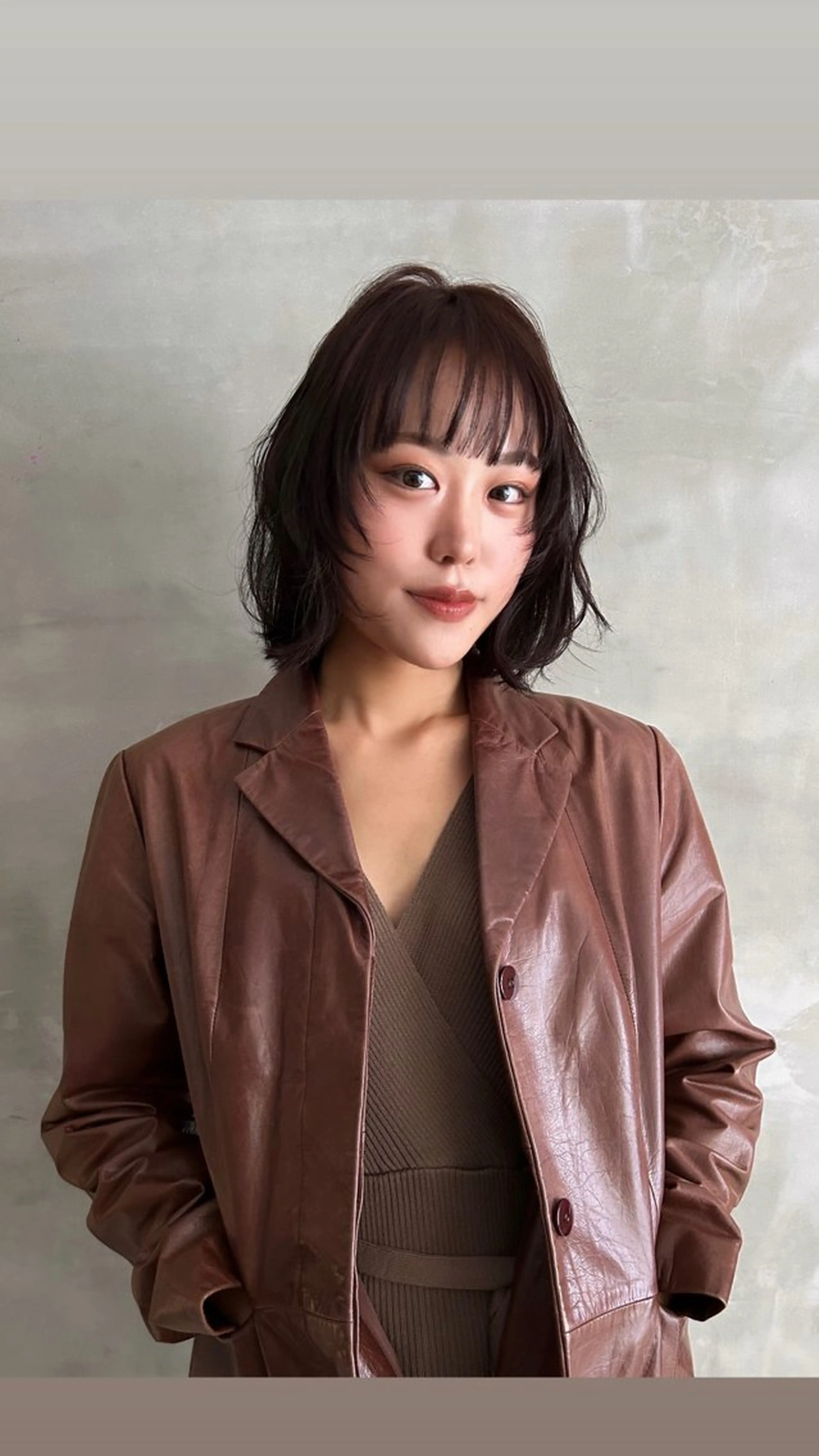 ミディアム カラー カット ヘアカラー タナカ カナ🫧のヘアスタイル