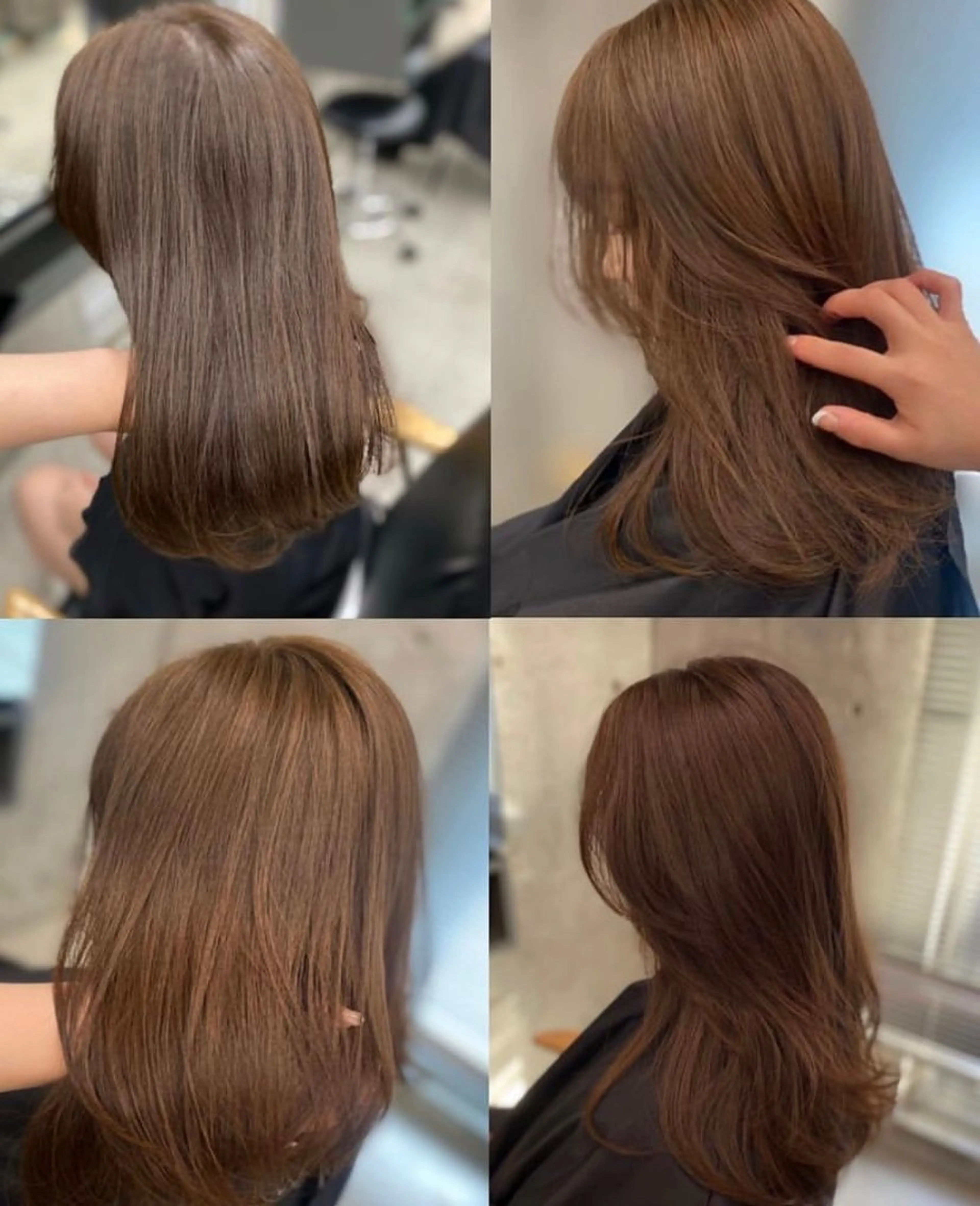 ミディアム カラー ヘアアレンジ ブラウンカラー mina 🌷のヘアスタイル