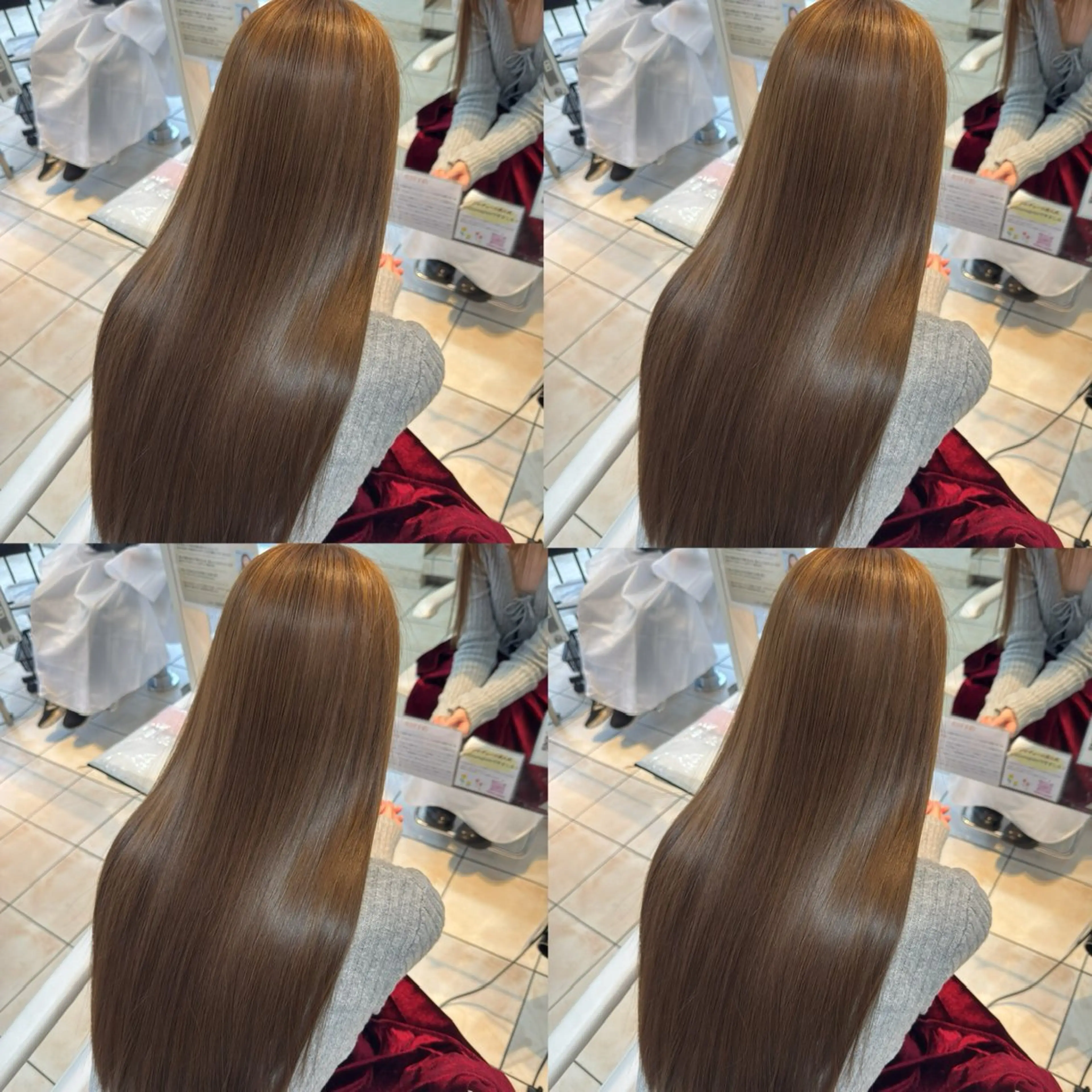 ロング カラー カット ヘアカラー トリートメント 【髪質改善特化】 艶髪/透明感カラーのヘアスタイル