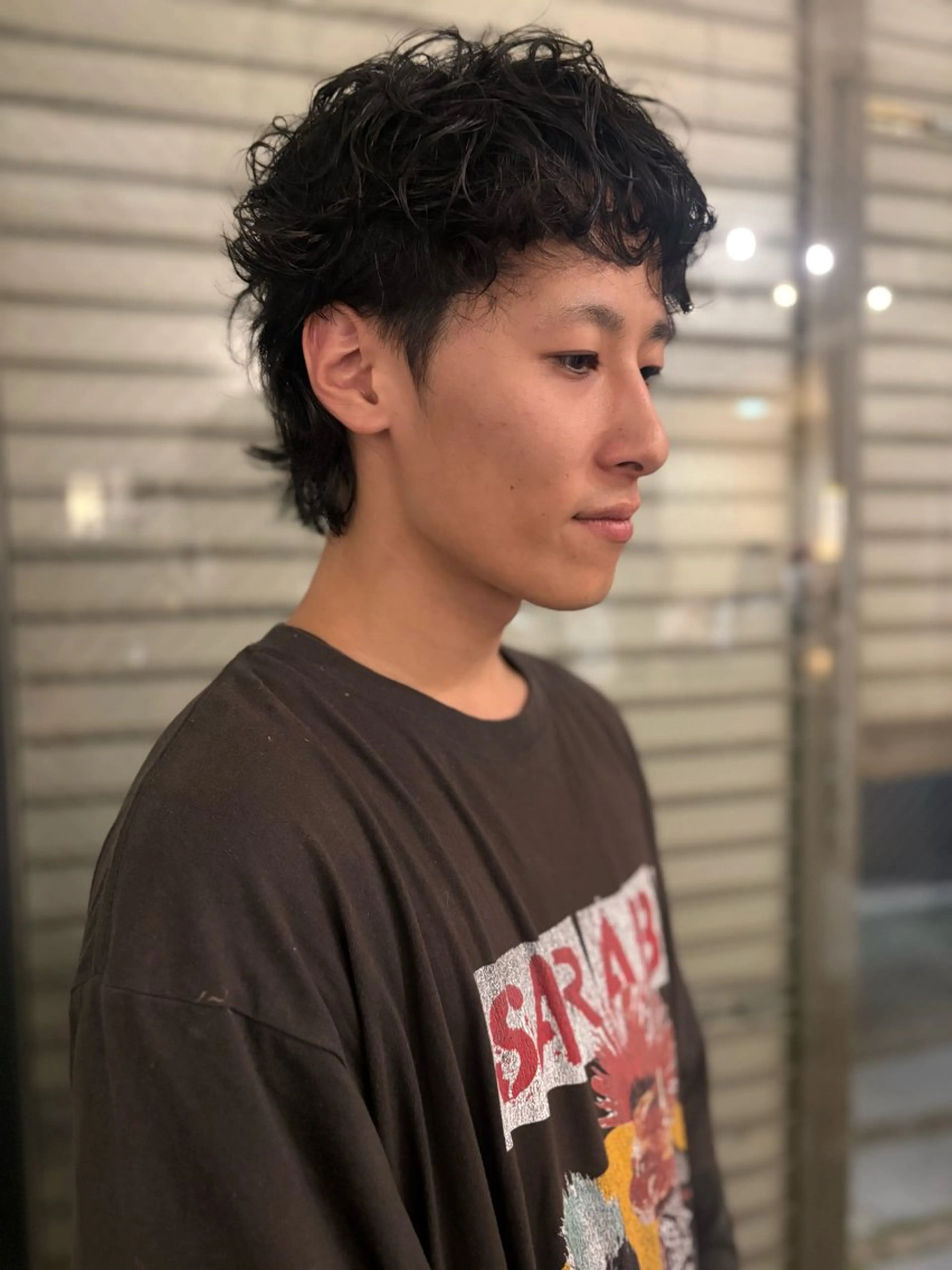 パーマ メンズ メンズパーマ マレットヘア flamingo🦩 マナのヘアスタイル